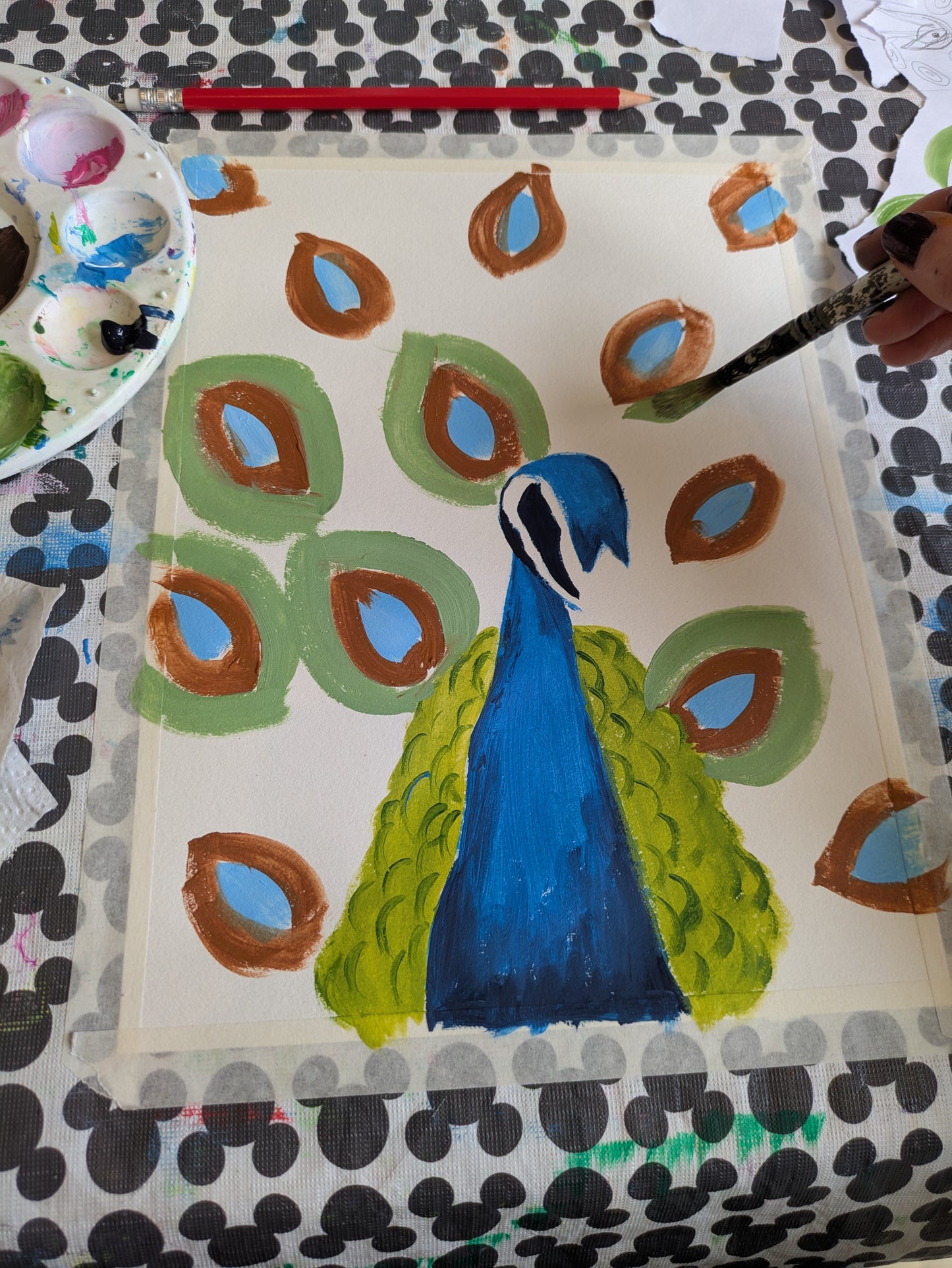 PROUD PEACOCK - Painting Workshop at Odyssey Spa, Knebworth, Hertfordshire - Monday 9th FEBRUARY 2026, 10am