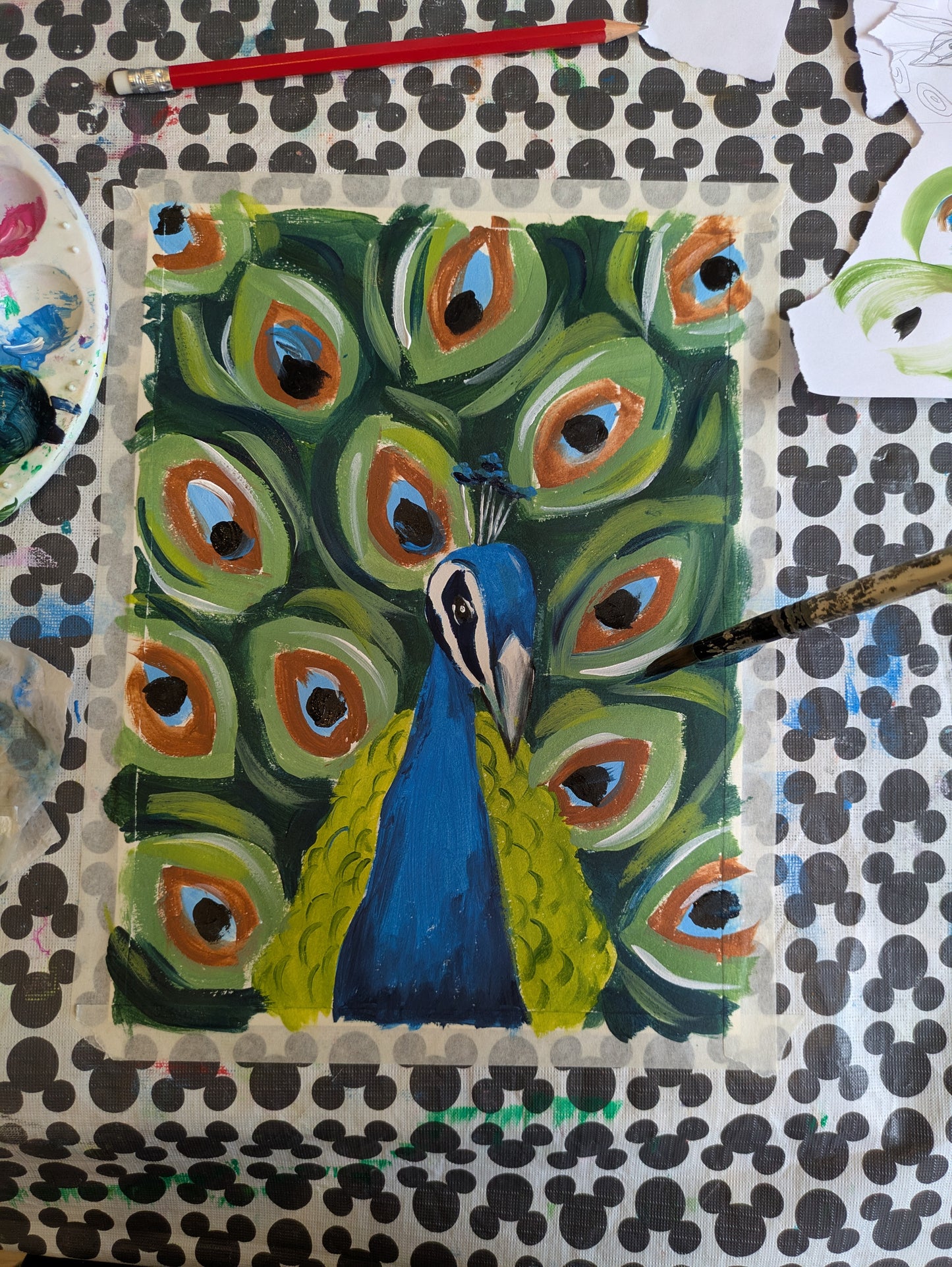 PROUD PEACOCK - Painting Workshop at Odyssey Spa, Knebworth, Hertfordshire - Monday 9th FEBRUARY 2026, 10am