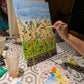 ABSTRACT WILDFLOWERS - FAMILY Painting Workshop at Kids N' Joy Café, Crouch End, London - Wednesday 19th AUGUST 2026, 10am
