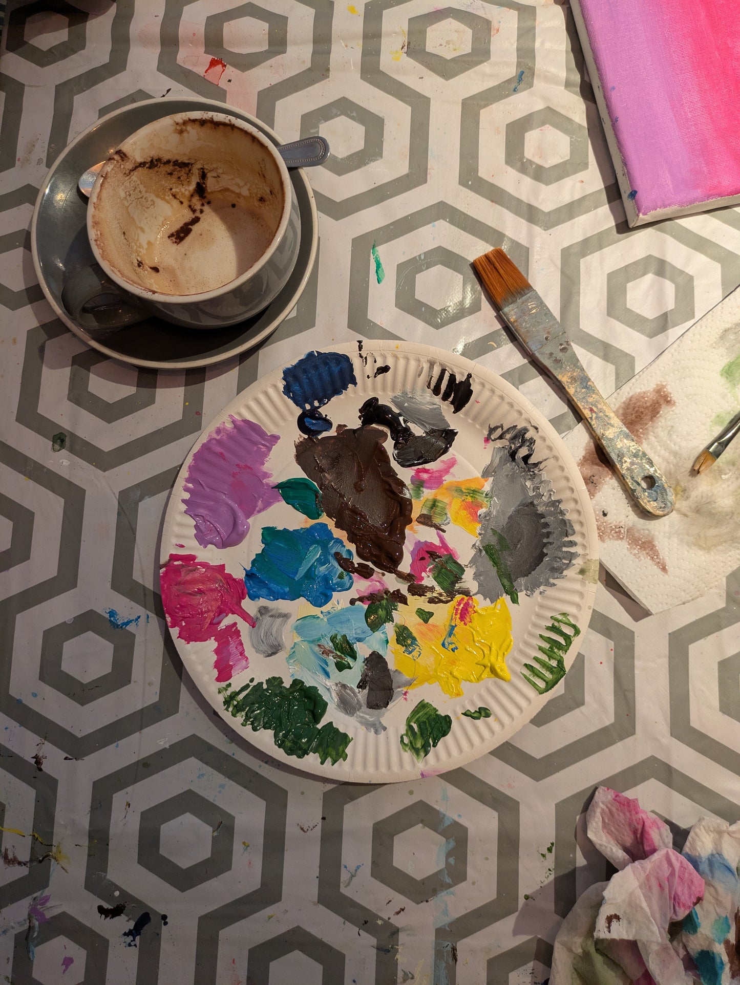 SANTORINI NIGHTS - Sip & Paint Workshop at The Griffin, Whetstone, London - Thursday 22nd OCTOBER 2026, 7.30pm