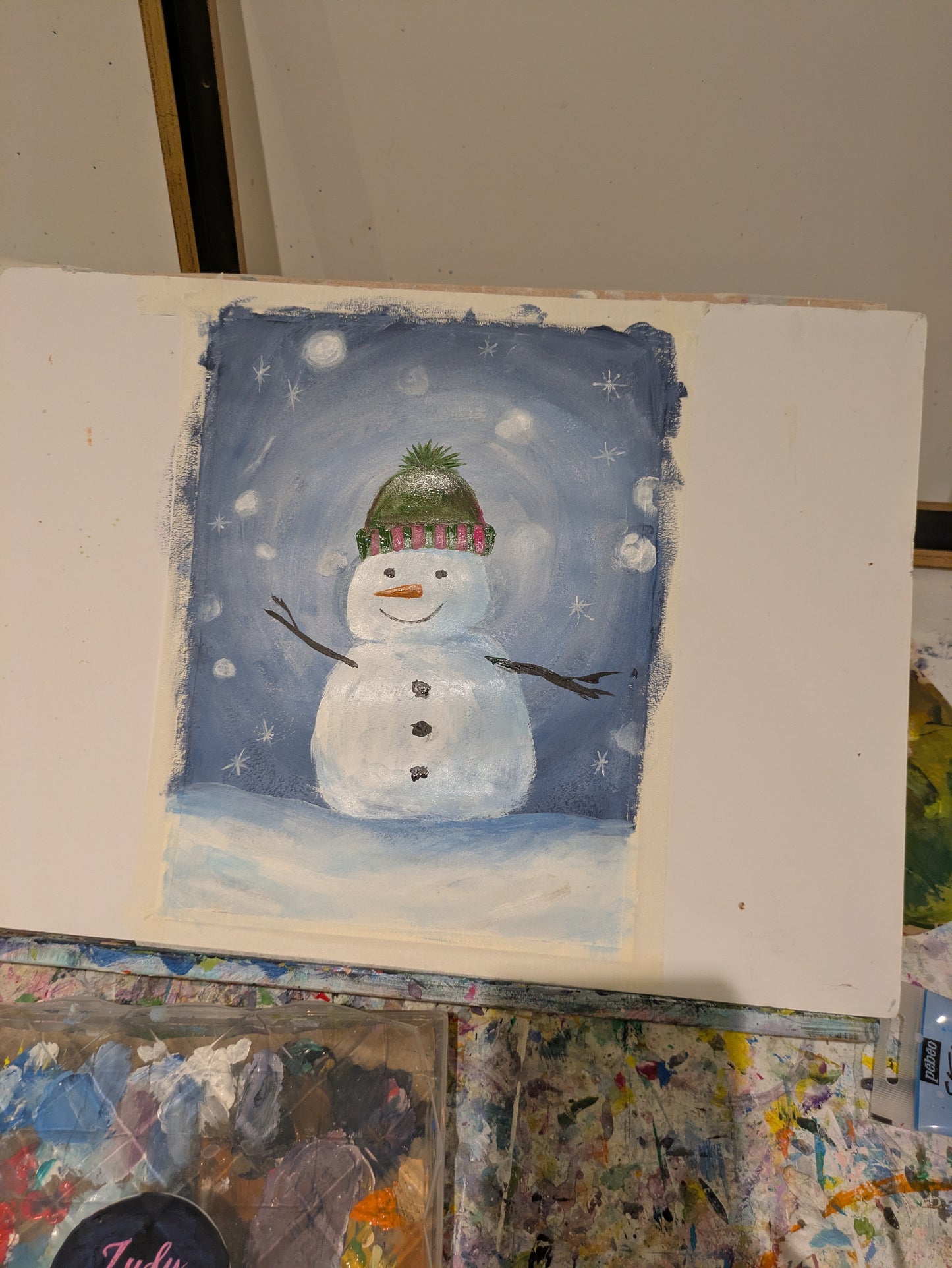CHEEKY SNOWMAN - Painting Workshop at The Crabtree, Hemel Hempstead, Herts - Wednesday 17th DECEMBER 2025, 7.30pm