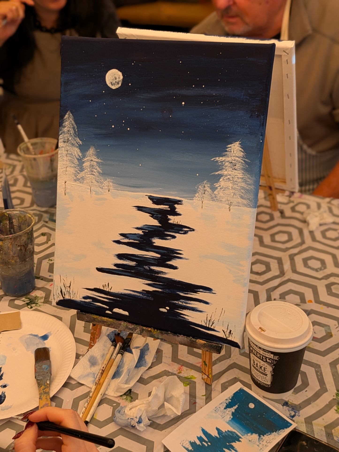 ICY LAKE - Painting Workshop at The Glasshouse, Hitchin, Hertfordshire - Wednesday 9th DECEMBER 2026, 7.30pm