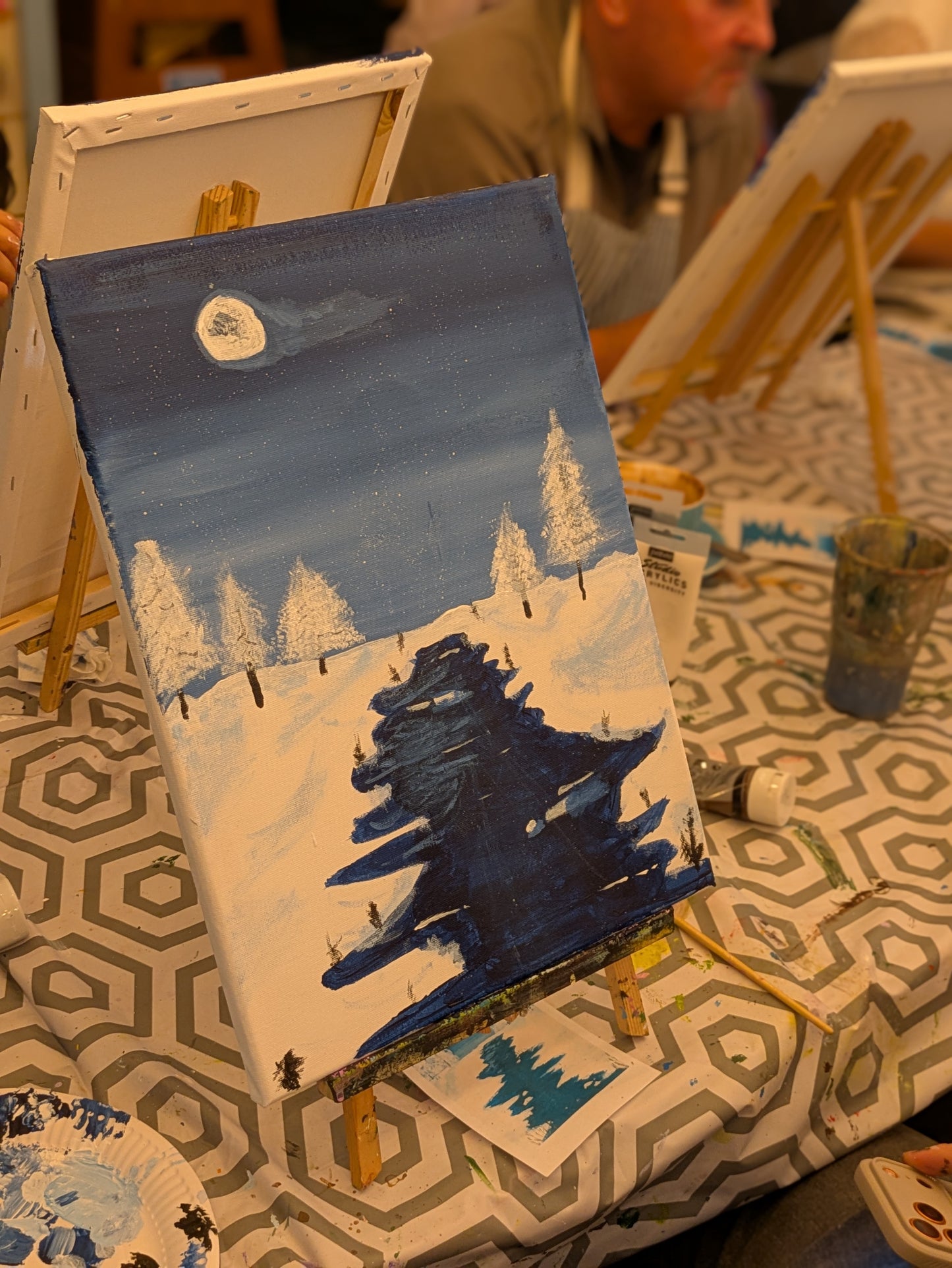 ICY LAKE - Painting Workshop at The Glasshouse, Hitchin, Hertfordshire - Wednesday 9th DECEMBER 2026, 7.30pm
