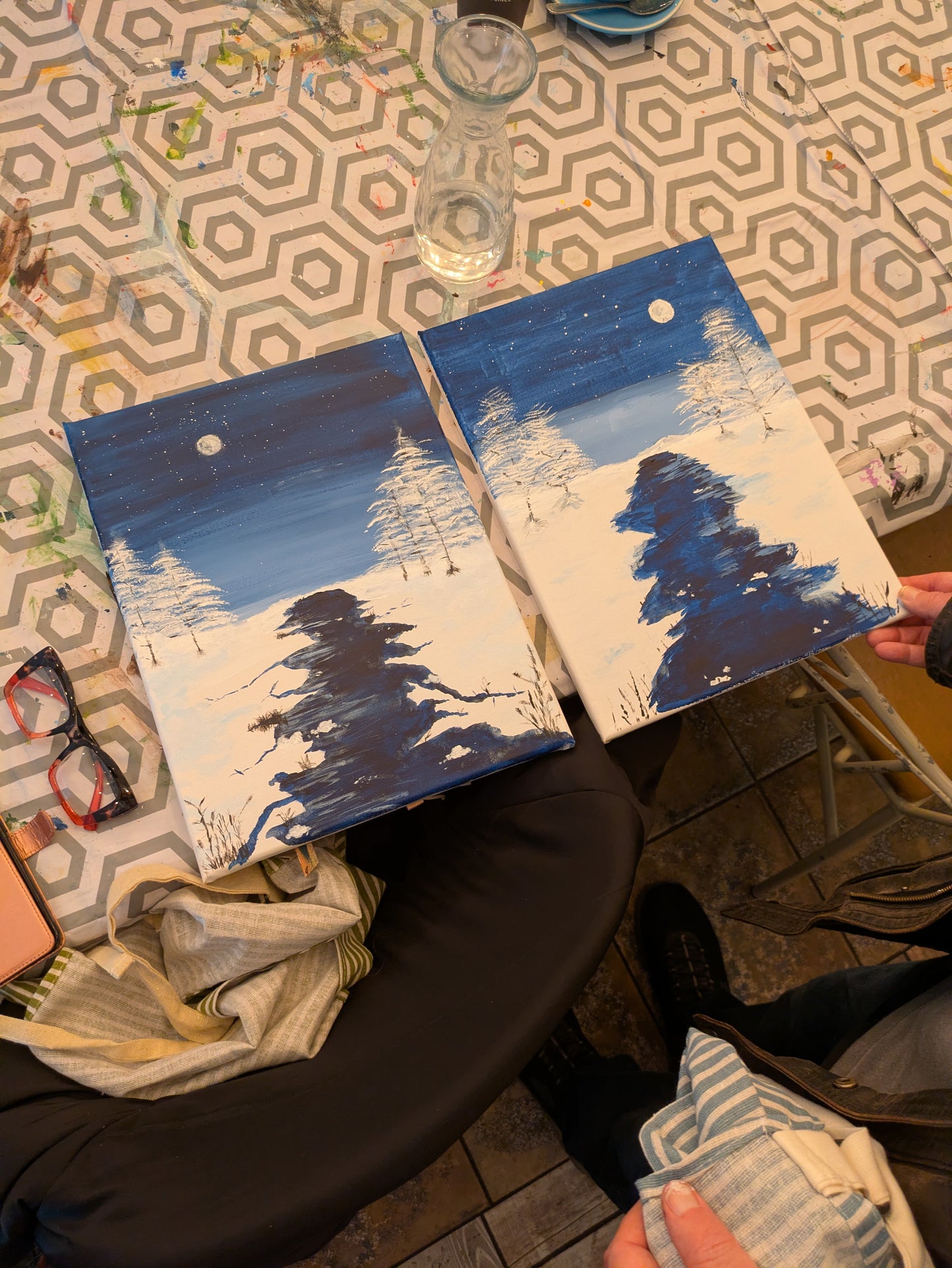 ICY LAKE - Painting Workshop at The Glasshouse, Hitchin, Hertfordshire - Wednesday 9th DECEMBER 2026, 7.30pm