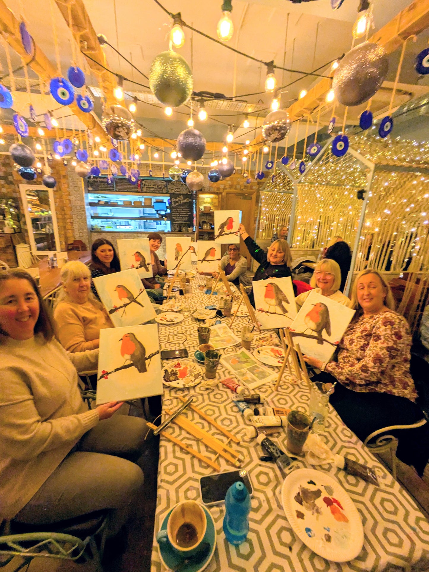 ROBIN REDBREAST - Sip & Paint Workshop at The Griffin, Whetstone, London - Thursday 19th NOVEMBER 2026, 7.30pm