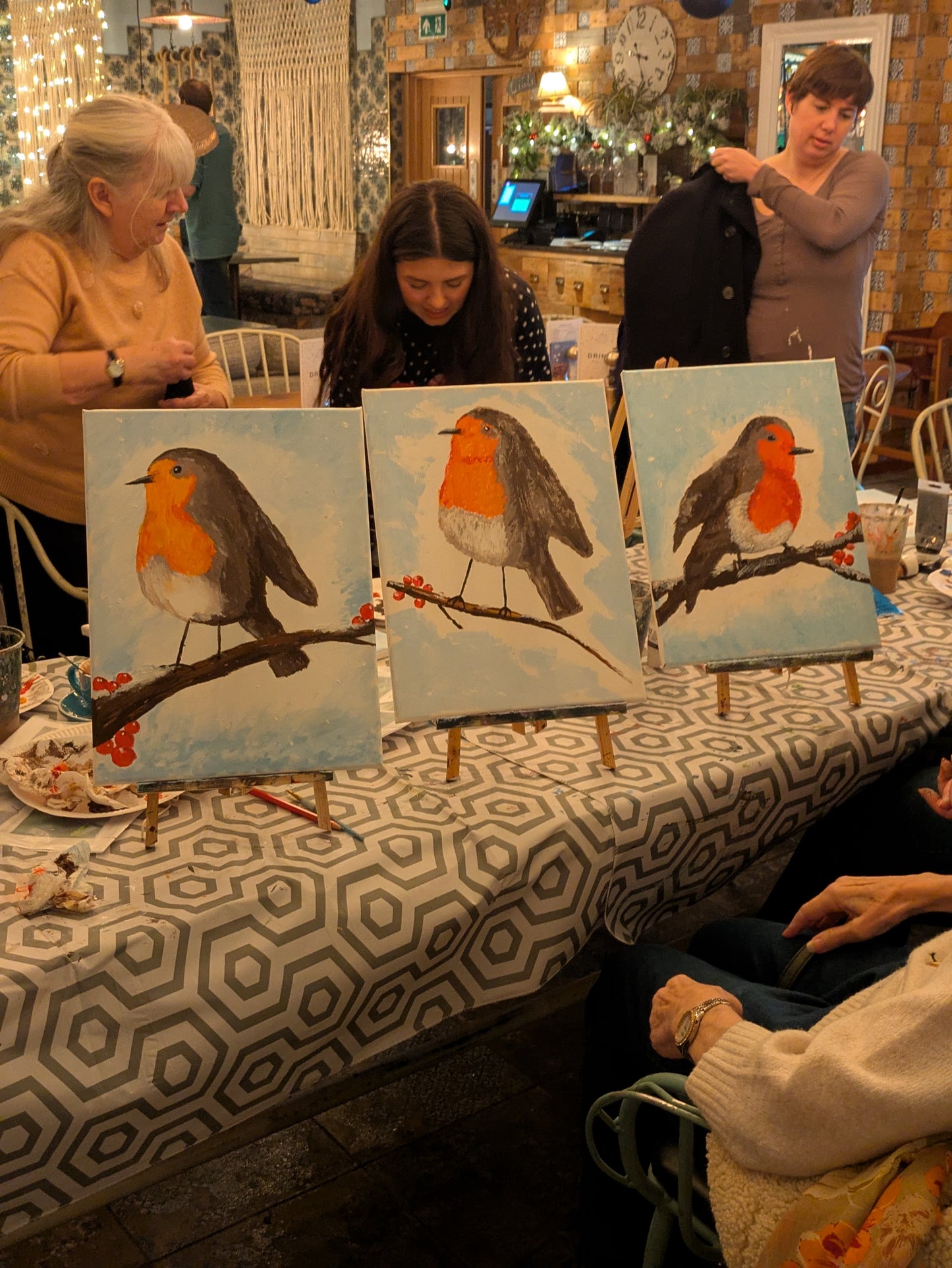 ROBIN REDBREAST - Sip & Paint Workshop at The Griffin, Whetstone, London - Thursday 19th NOVEMBER 2026, 7.30pm