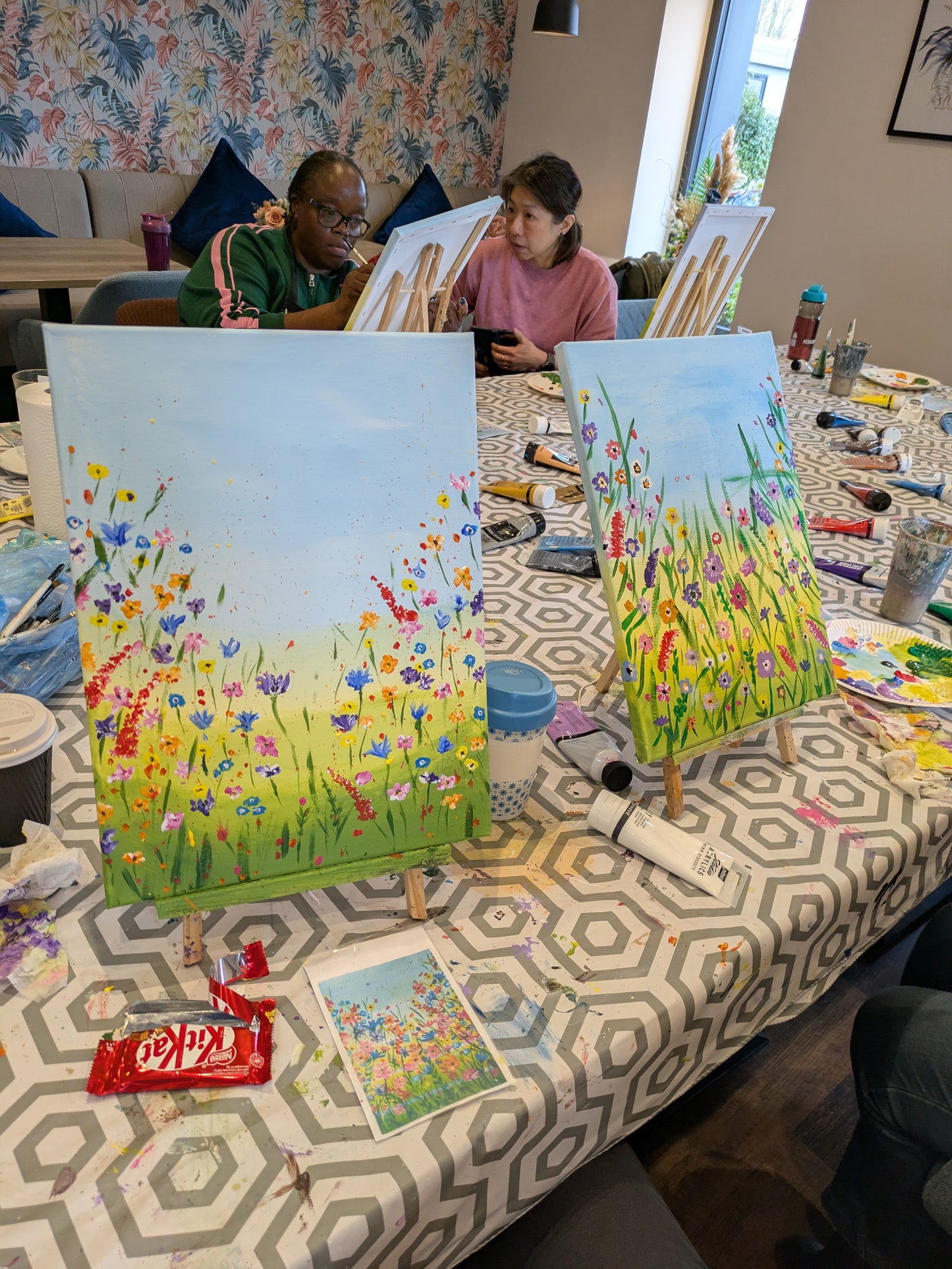 ABSTRACT WILDFLOWERS - Painting Workshop at The Glasshouse, Hitchin, Hertfordshire - Tuesday 20th OCTOBER 2026, 7.30pm
