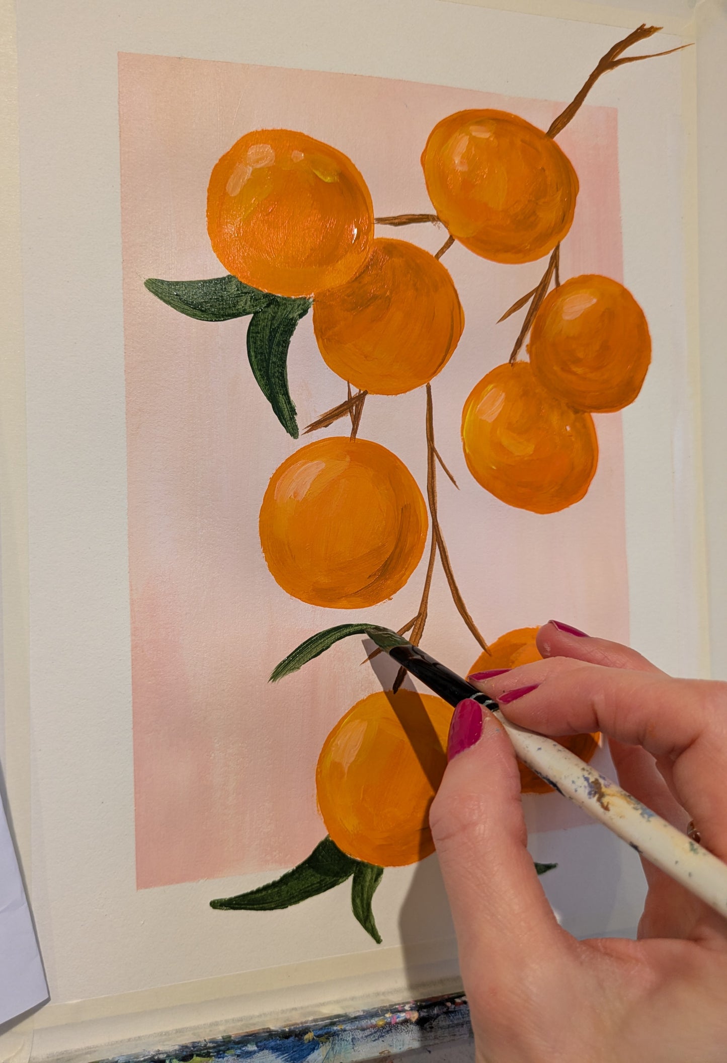 SEVILLE ORANGES - Painting Workshop at Megan's Restaurant, Welwyn, Hertfordshire - Wednesday 22nd April 2026, 7.30pm