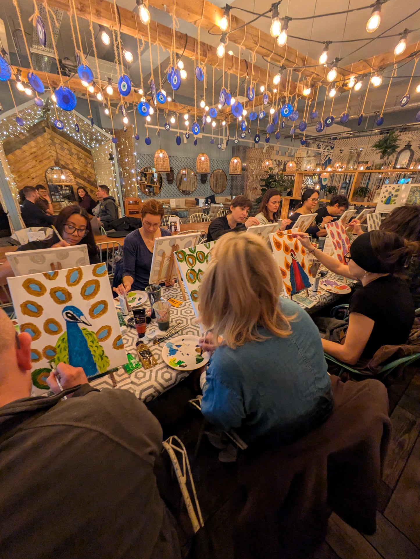 PROUD PEACOCK - Painting Workshop at The Sun Inn, Lemsford, Welwyn, Hertfordshire - Wednesday 15th APRIL 2026, 7.30pm