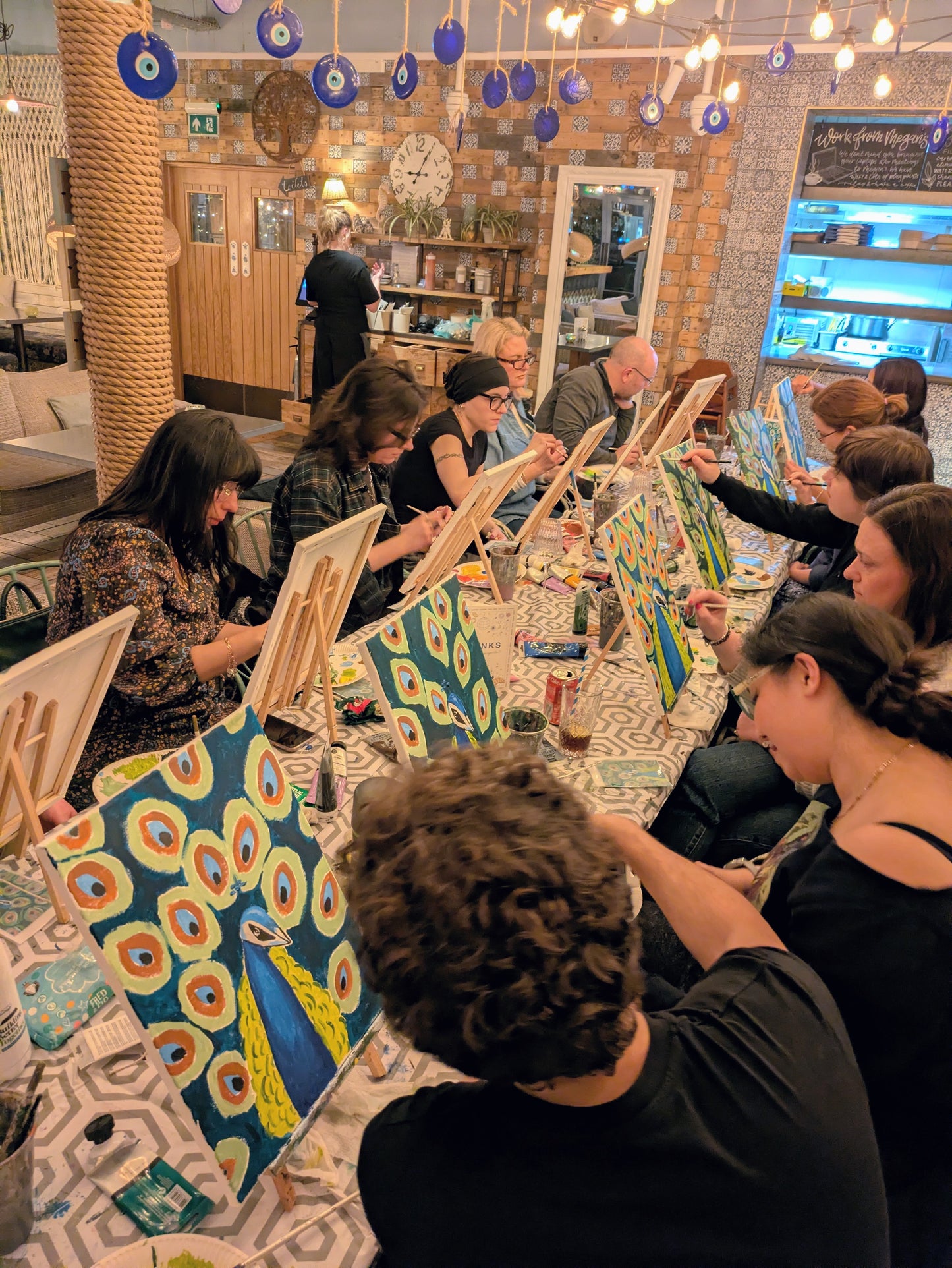 PROUD PEACOCK - Painting Workshop at The Sun Inn, Lemsford, Welwyn, Hertfordshire - Wednesday 15th APRIL 2026, 7.30pm