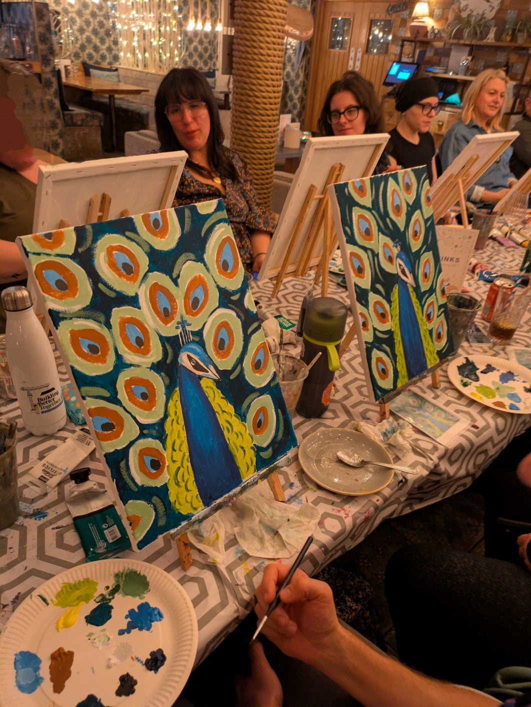 PROUD PEACOCK - Painting Workshop at The Glasshouse, Hitchin, Hertfordshire - Wednesday 30th SEPTEMBER 2026, 7.30pm
