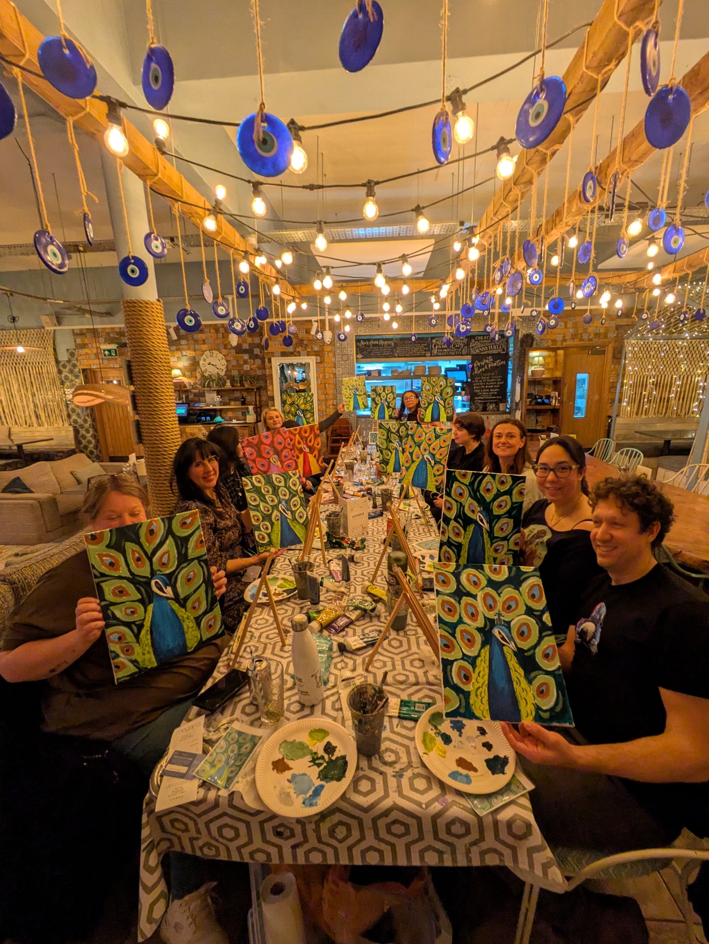 PROUD PEACOCK - Painting Workshop at The Glasshouse, Hitchin, Hertfordshire - Wednesday 30th SEPTEMBER 2026, 7.30pm