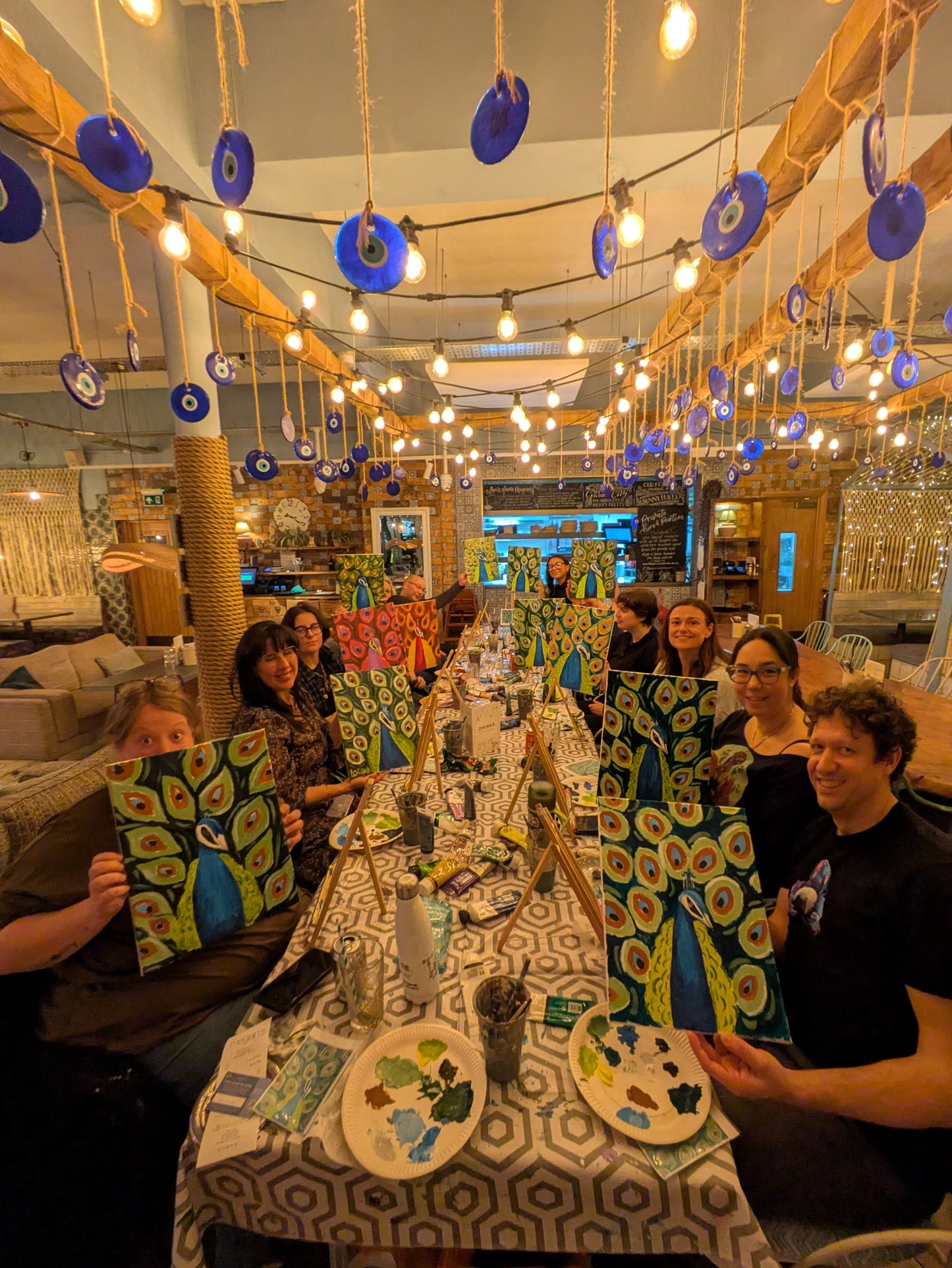 PROUD PEACOCK - Painting Workshop at The Sun Inn, Lemsford, Welwyn, Hertfordshire - Wednesday 15th APRIL 2026, 7.30pm