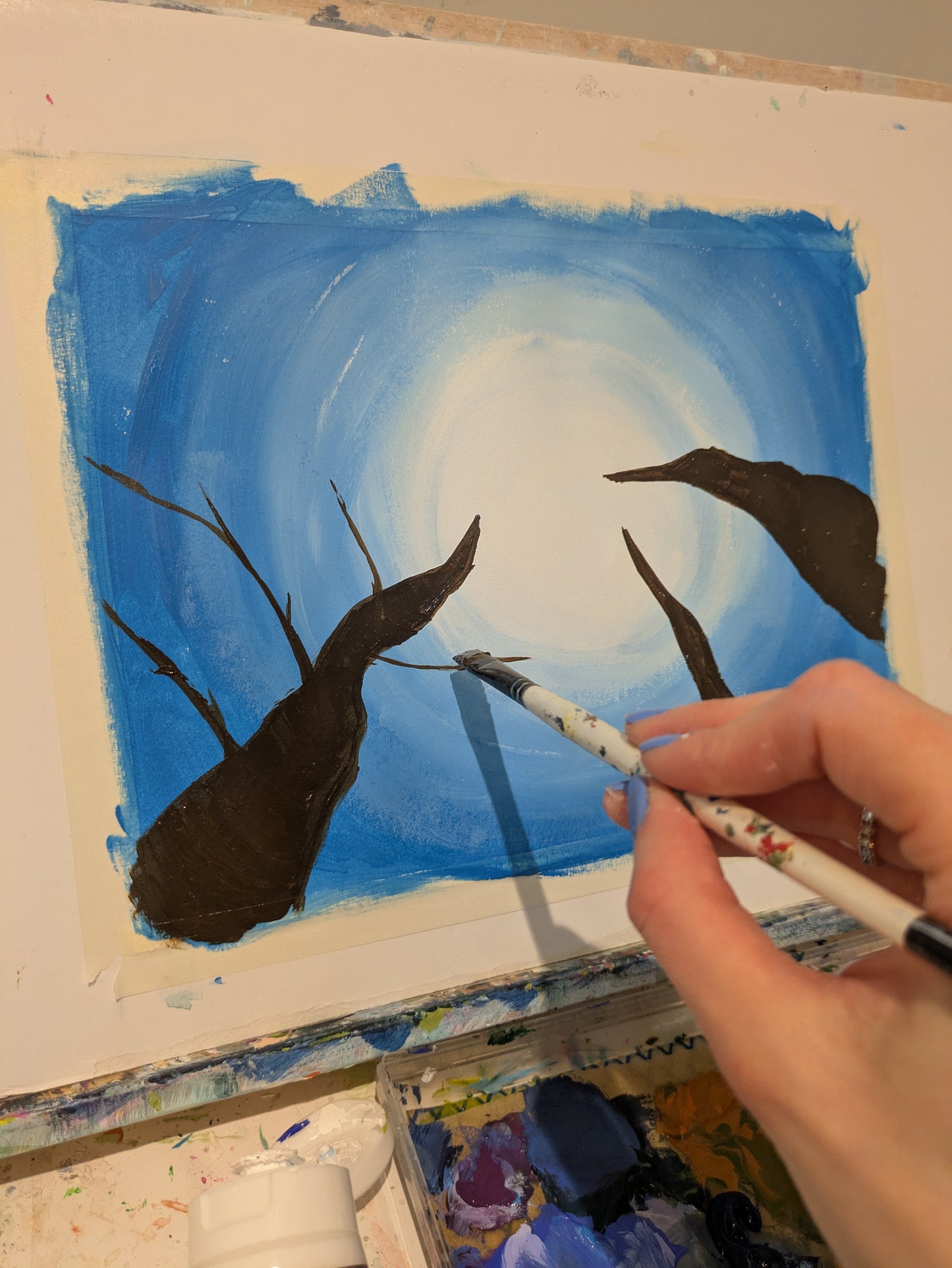 LOOK UP - Painting Workshop at The Three Hammers, Mill Hill, London - Tuesday 7th APRIL 2026, 7.30pm