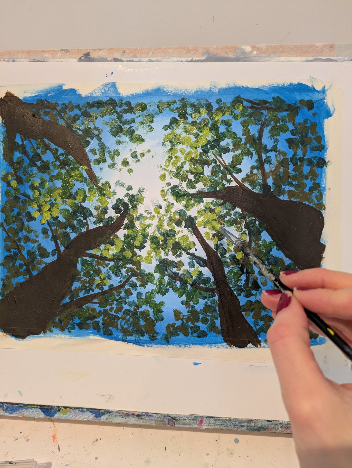 LOOK UP - Painting Workshop at The Three Hammers, Mill Hill, London - Tuesday 7th APRIL 2026, 7.30pm