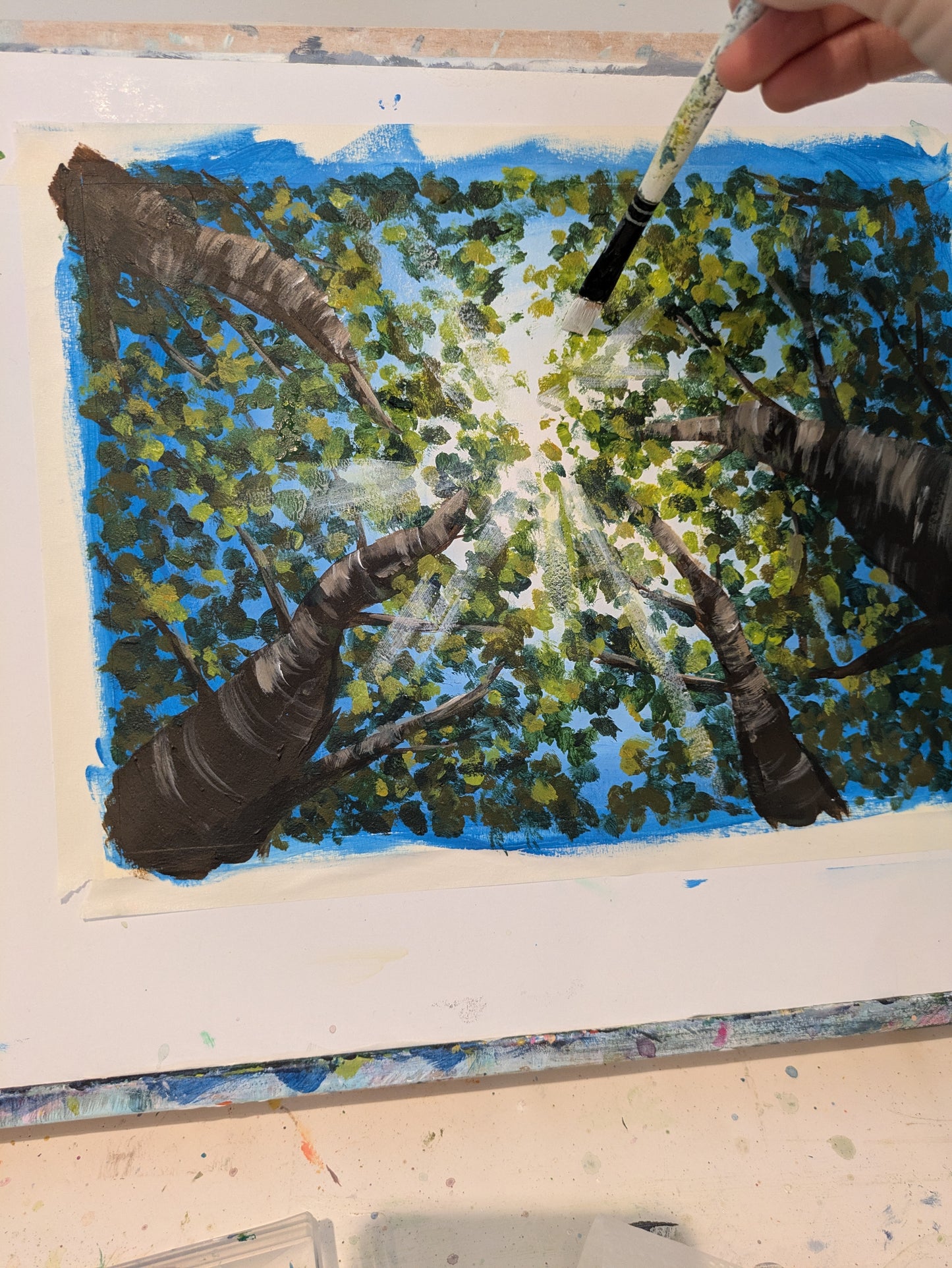 LOOK UP - Painting Workshop at The Three Hammers, Mill Hill, London - Tuesday 7th APRIL 2026, 7.30pm