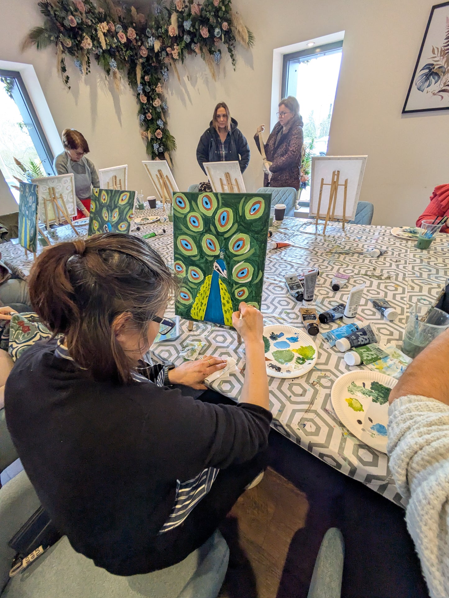 PROUD PEACOCK - Painting Workshop at The Glasshouse, Hitchin, Hertfordshire - Wednesday 30th SEPTEMBER 2026, 7.30pm