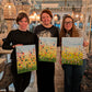 ABSTRACT WILDFLOWERS - FAMILY Painting Workshop at Kids N' Joy Café, Crouch End, London - Wednesday 19th AUGUST 2026, 10am