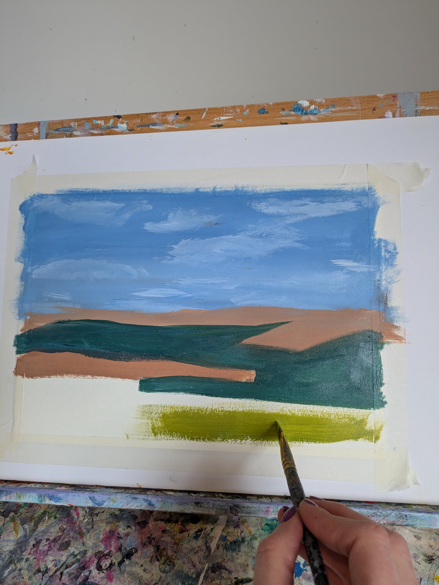 PATCHWORK COUNTRYSIDE - Painting Workshop at Odyssey Spa, Knebworth - Monday 20th JULY 2026, 10am
