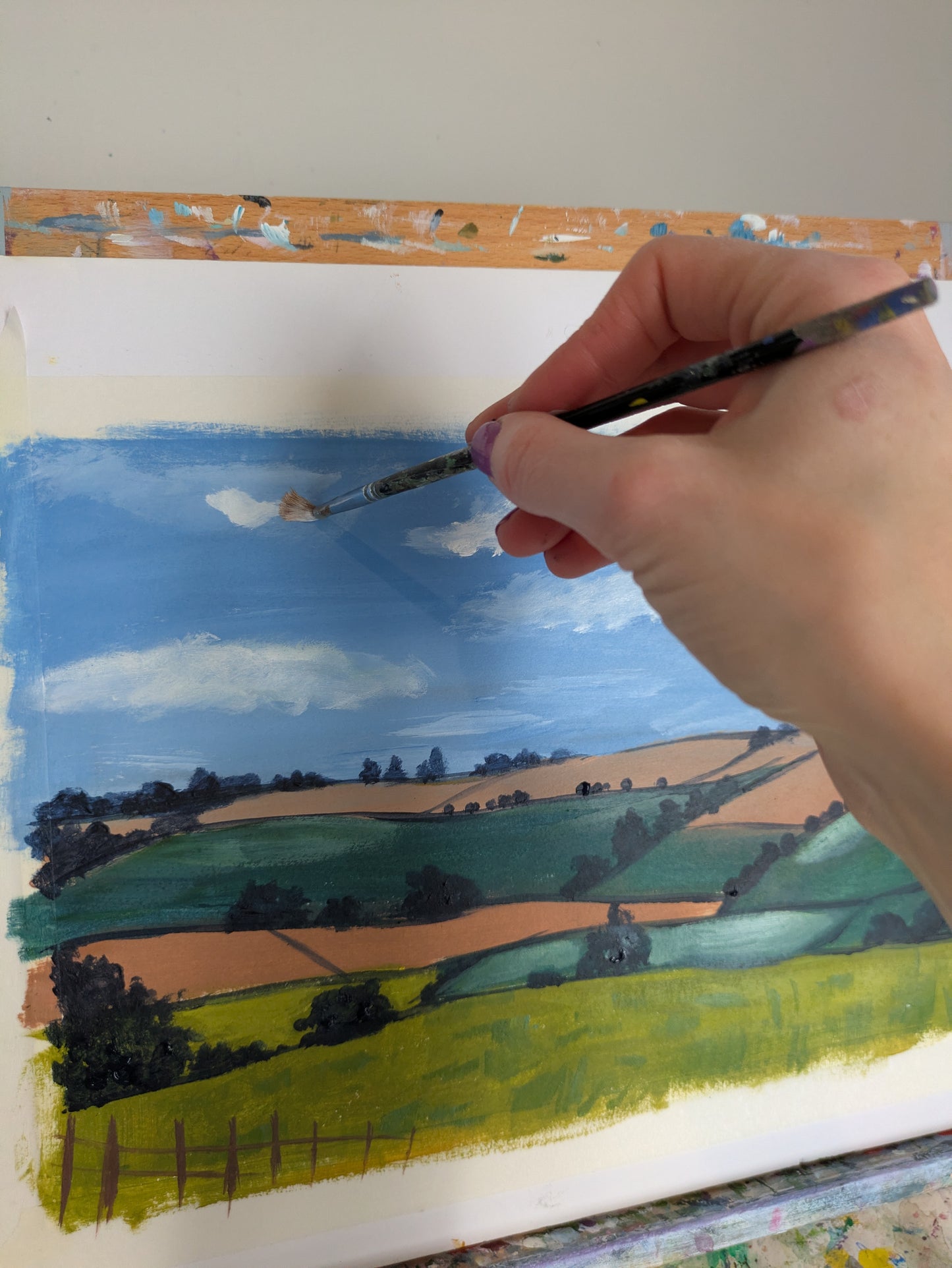 PATCHWORK COUNTRYSIDE - Painting Workshop at Odyssey Spa, Knebworth - Monday 20th JULY 2026, 10am