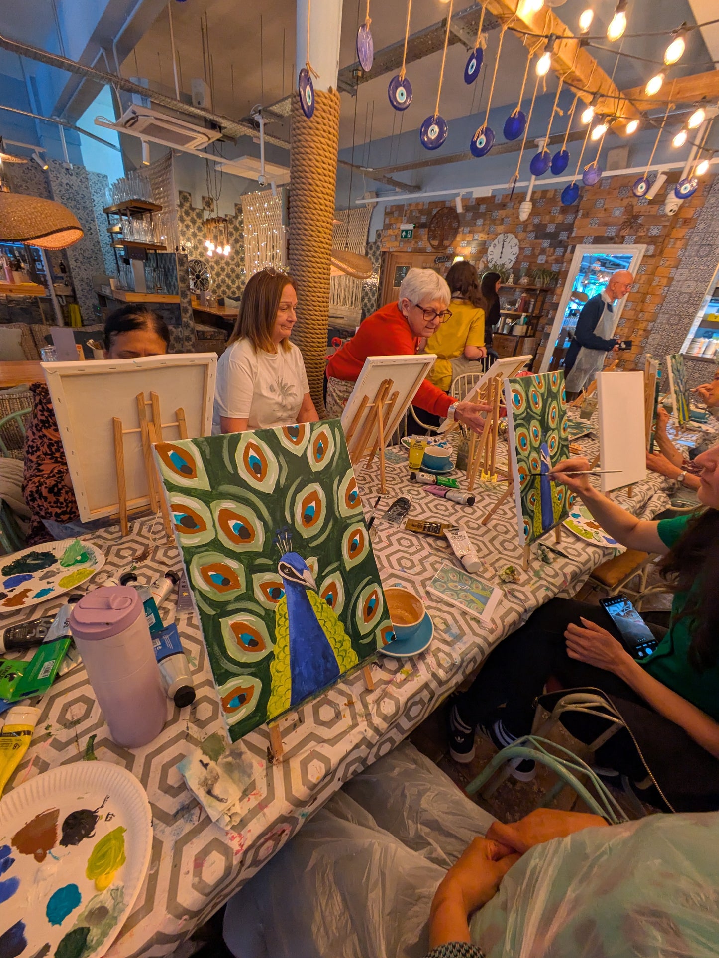 PROUD PEACOCK - Painting Workshop at The Glasshouse, Hitchin, Hertfordshire - Wednesday 30th SEPTEMBER 2026, 7.30pm