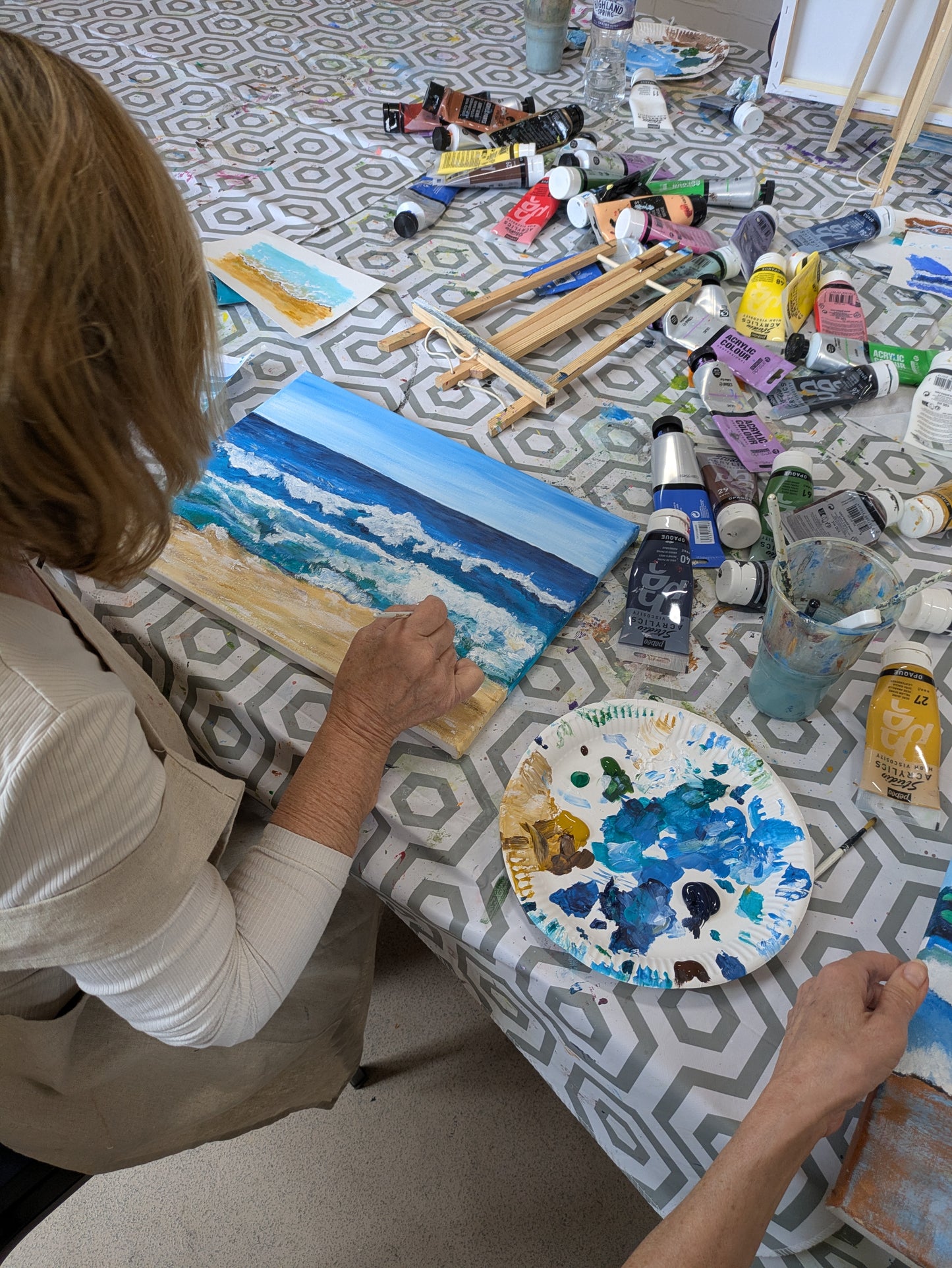 WEEKLY ACRYLIC PAINTING CLASSES - THURSDAY Morning Course - 7 week Autumn block (Sept - Oct 26) - The Eversfield Centre, Mill Hill, London