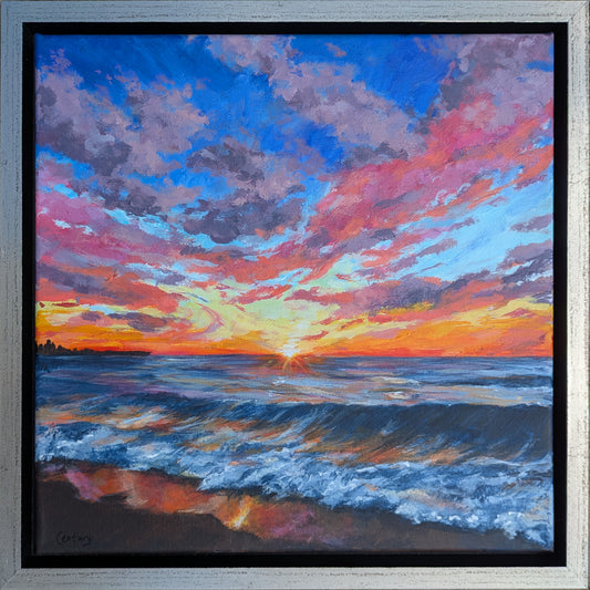 Magenta Flare (34x34cm)