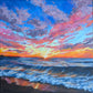 Magenta Flare (34x34cm)