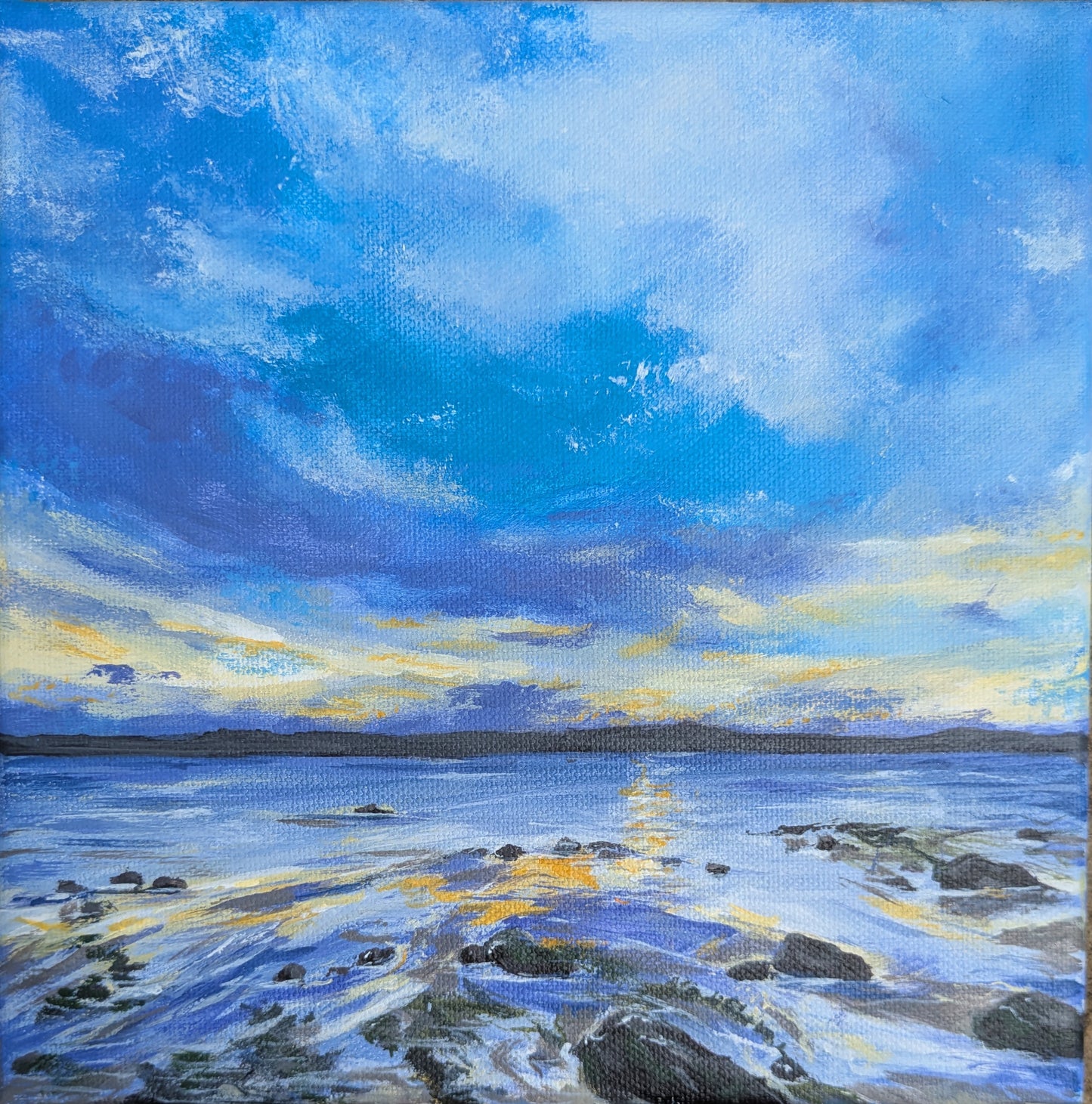 Indigo Shallows (23.5x23.5cm)