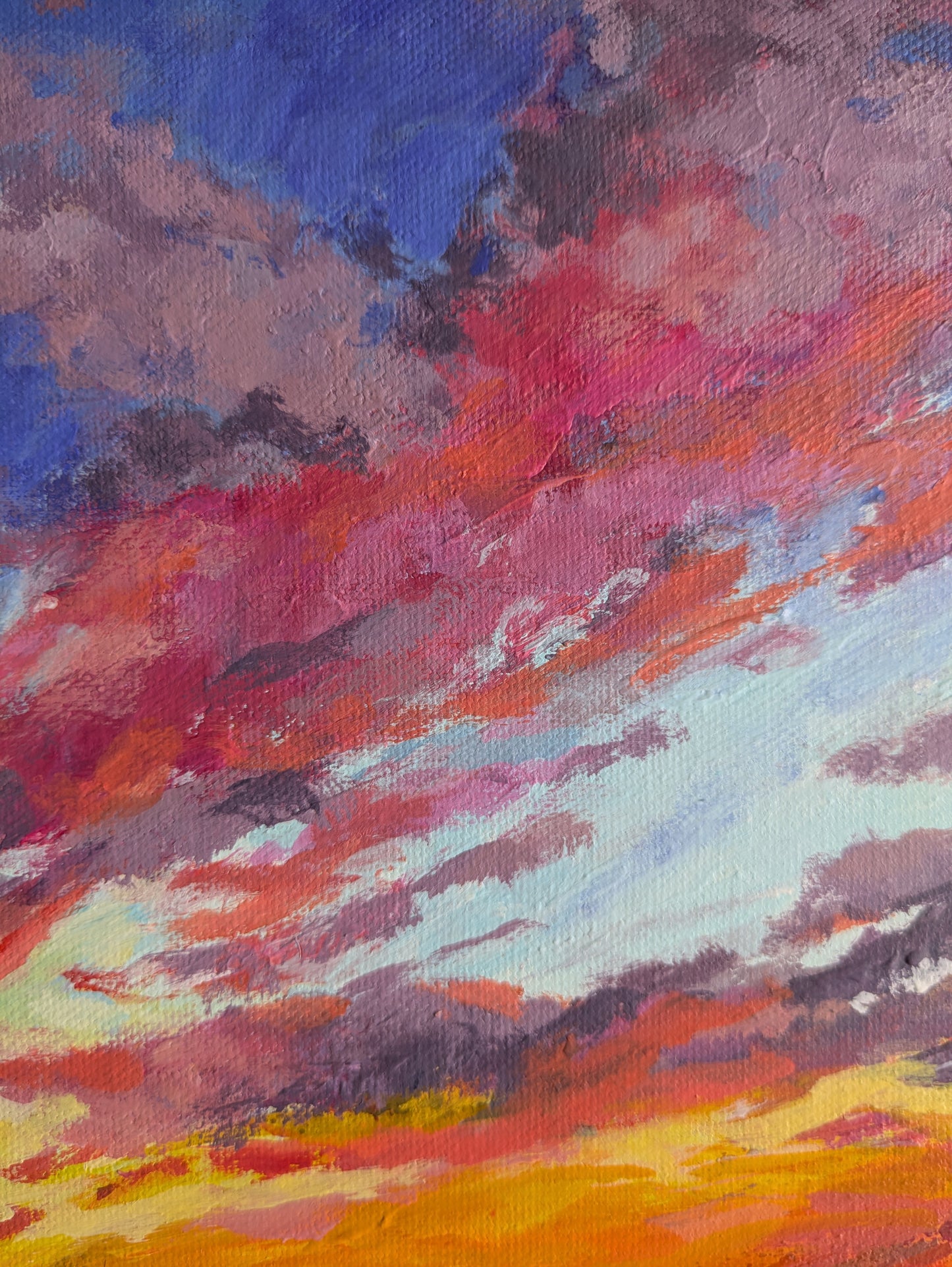 Magenta Flare (34x34cm)
