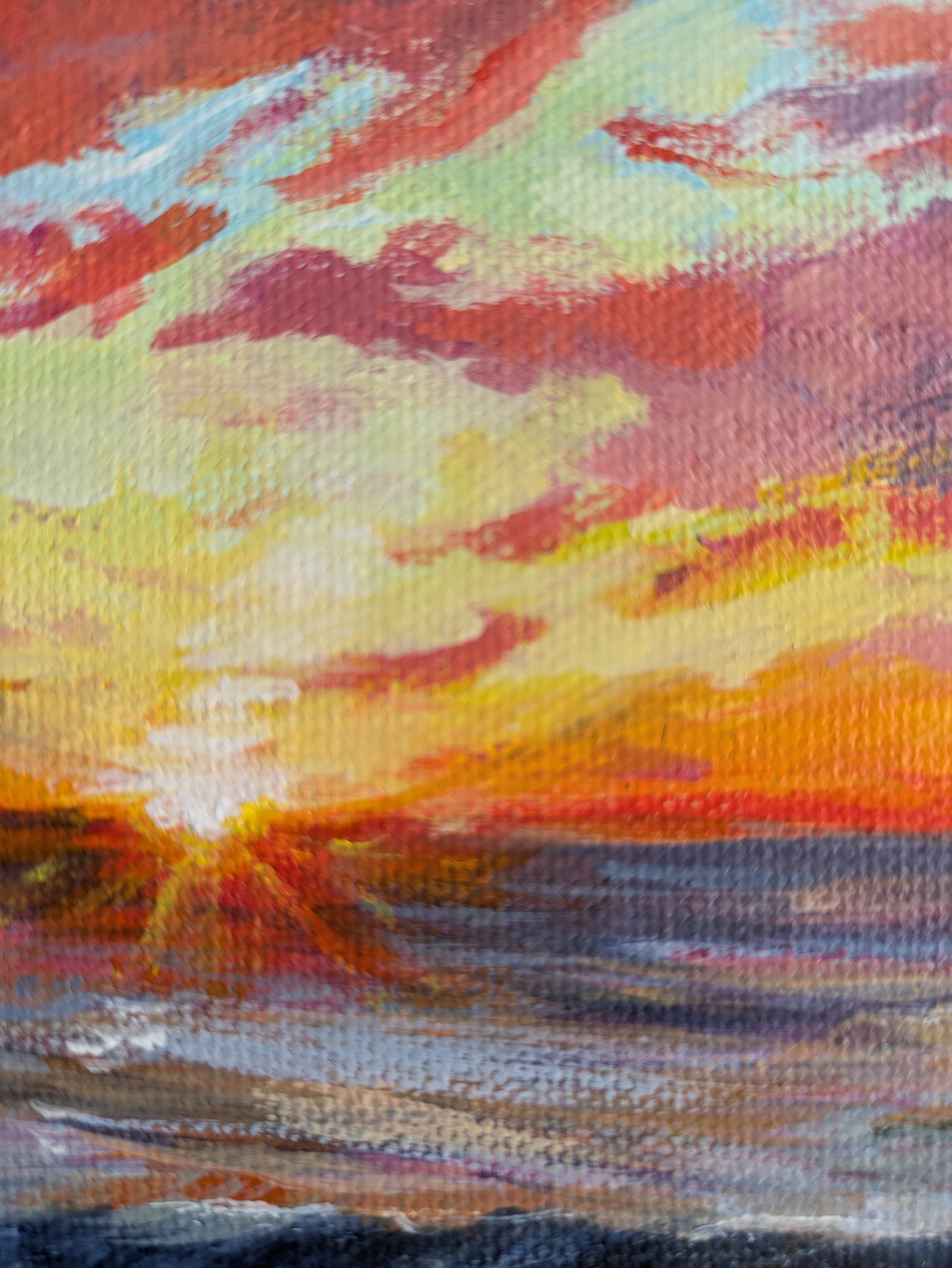 Magenta Flare (34x34cm)