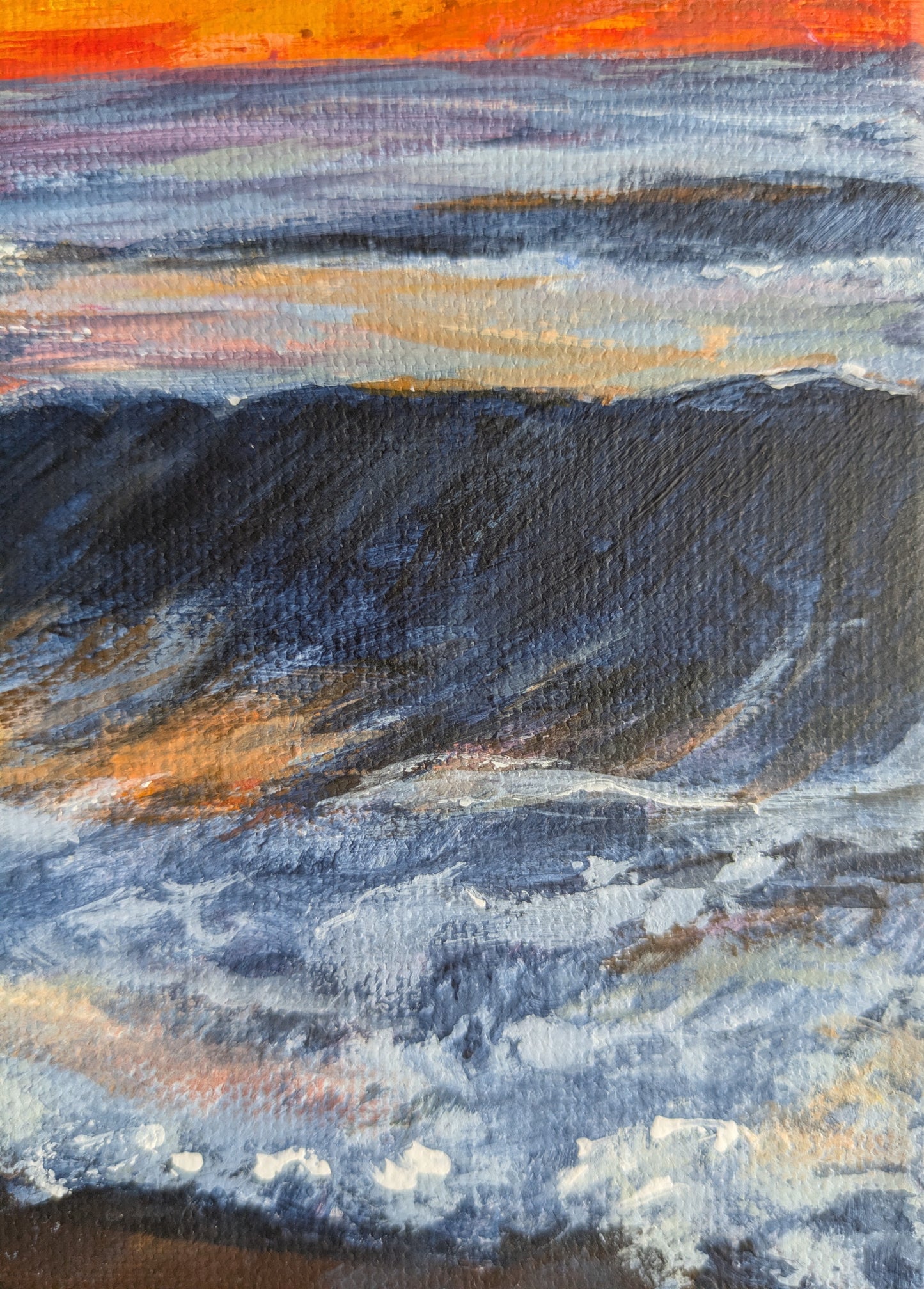 Magenta Flare (34x34cm)