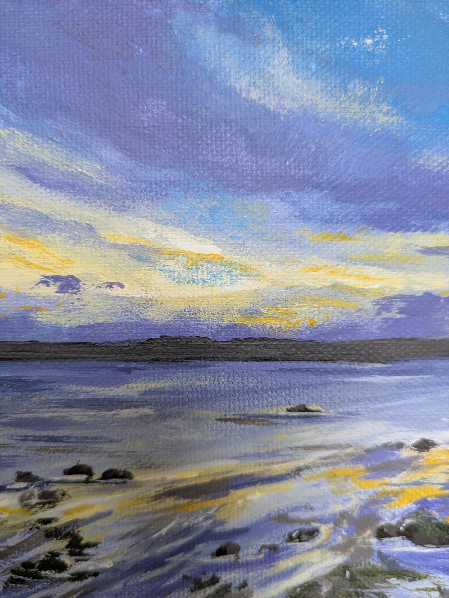 Indigo Shallows (23.5x23.5cm)