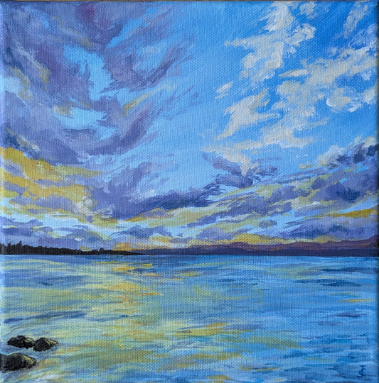 Indigo Calm (23.5x23.5cm)