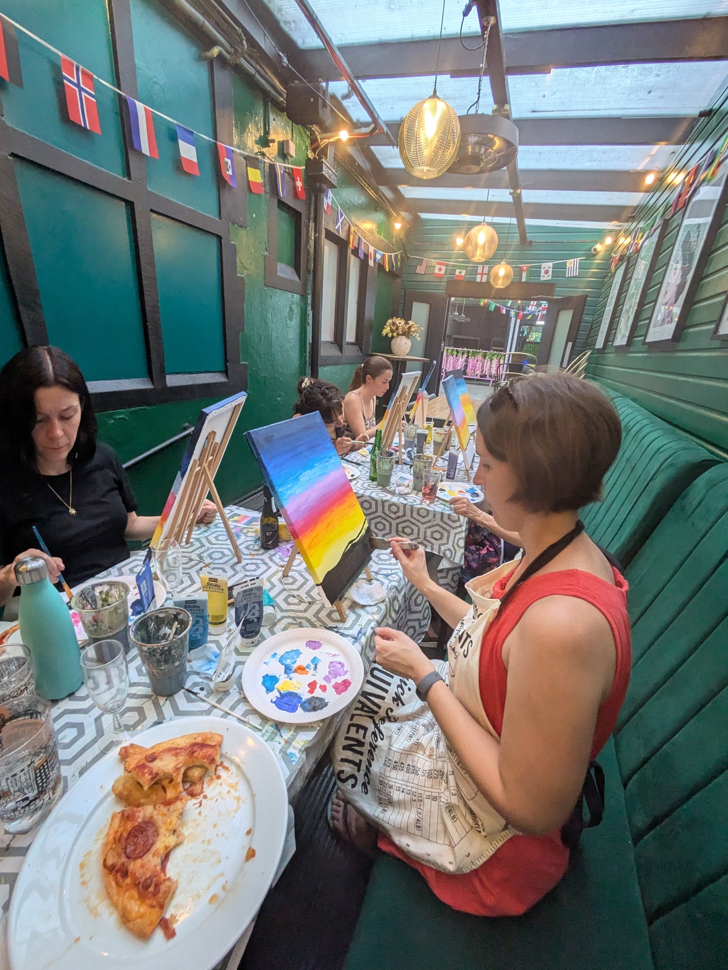 TWILIGHT FALLS - Sip & Paint Workshop at The Griffin, Whetstone, London - Thursday 20th AUGUST 2026, 7.30pm