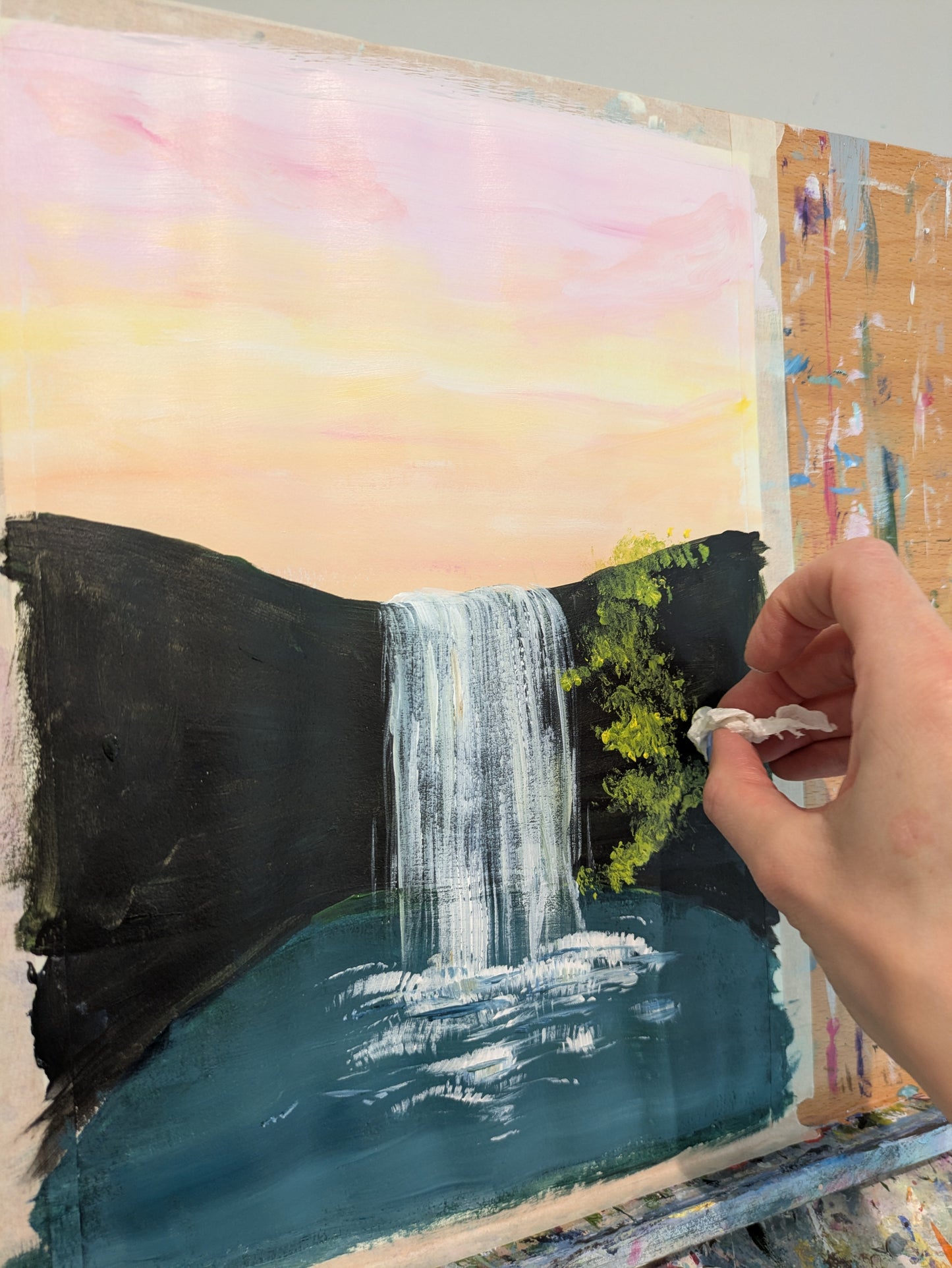 TWILIGHT FALLS - Sip & Paint Workshop at The Griffin, Whetstone, London - Thursday 20th AUGUST 2026, 7.30pm