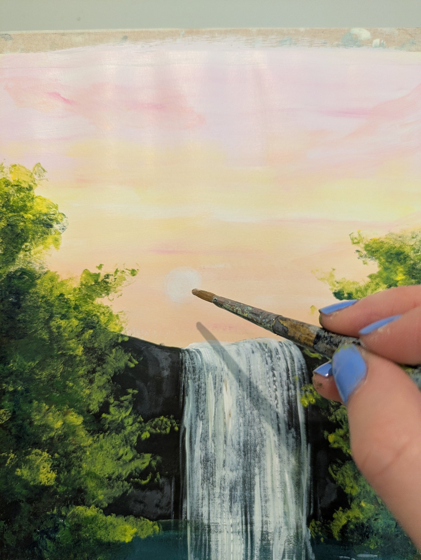 TWILIGHT FALLS - Sip & Paint Workshop at The Griffin, Whetstone, London - Thursday 20th AUGUST 2026, 7.30pm