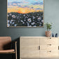 Wild daisy field landscape painting. Large original canvas painting by Judy Century Art for your living room, bedroom, home décor