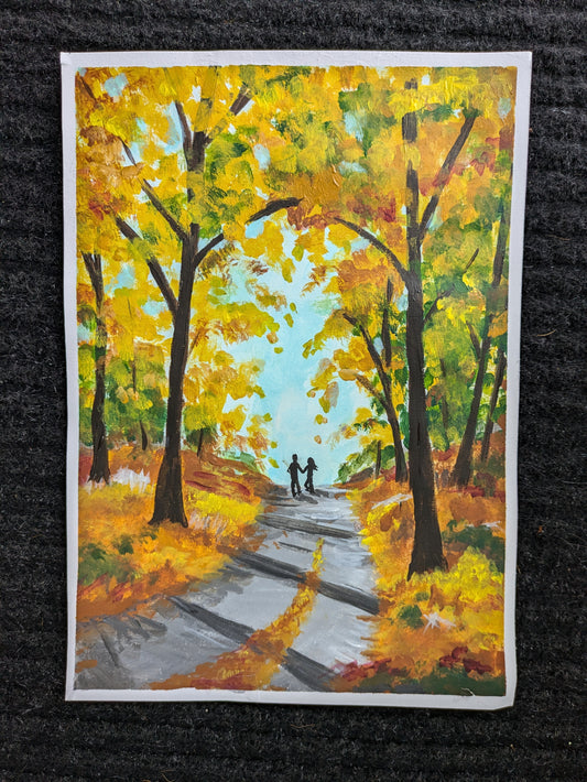 AUTUMN STROLL - Painting Workshop at Megan's, Welwyn, Hertfordshire - Tuesday 16th JUNE 2026, 7.30pm