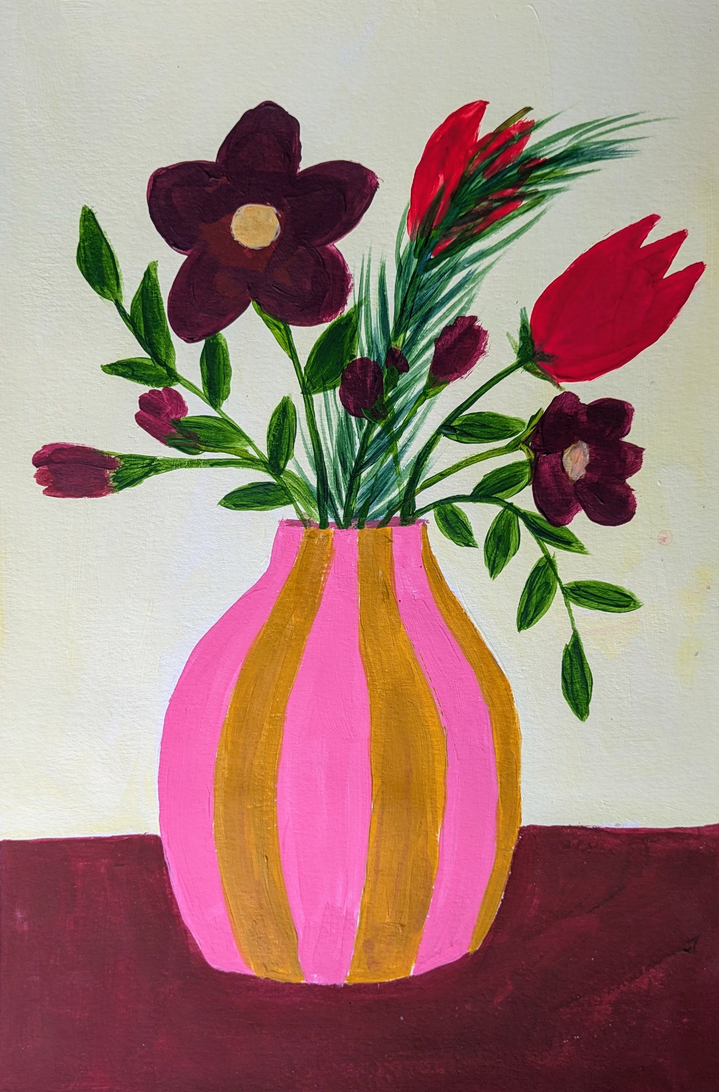 QUIRKY BLOOMS - Painting Workshop at Megan's Restaurant, Welwyn, Hertfordshire - Tuesday 30th SEPTEMBER 2025, 7.30pm