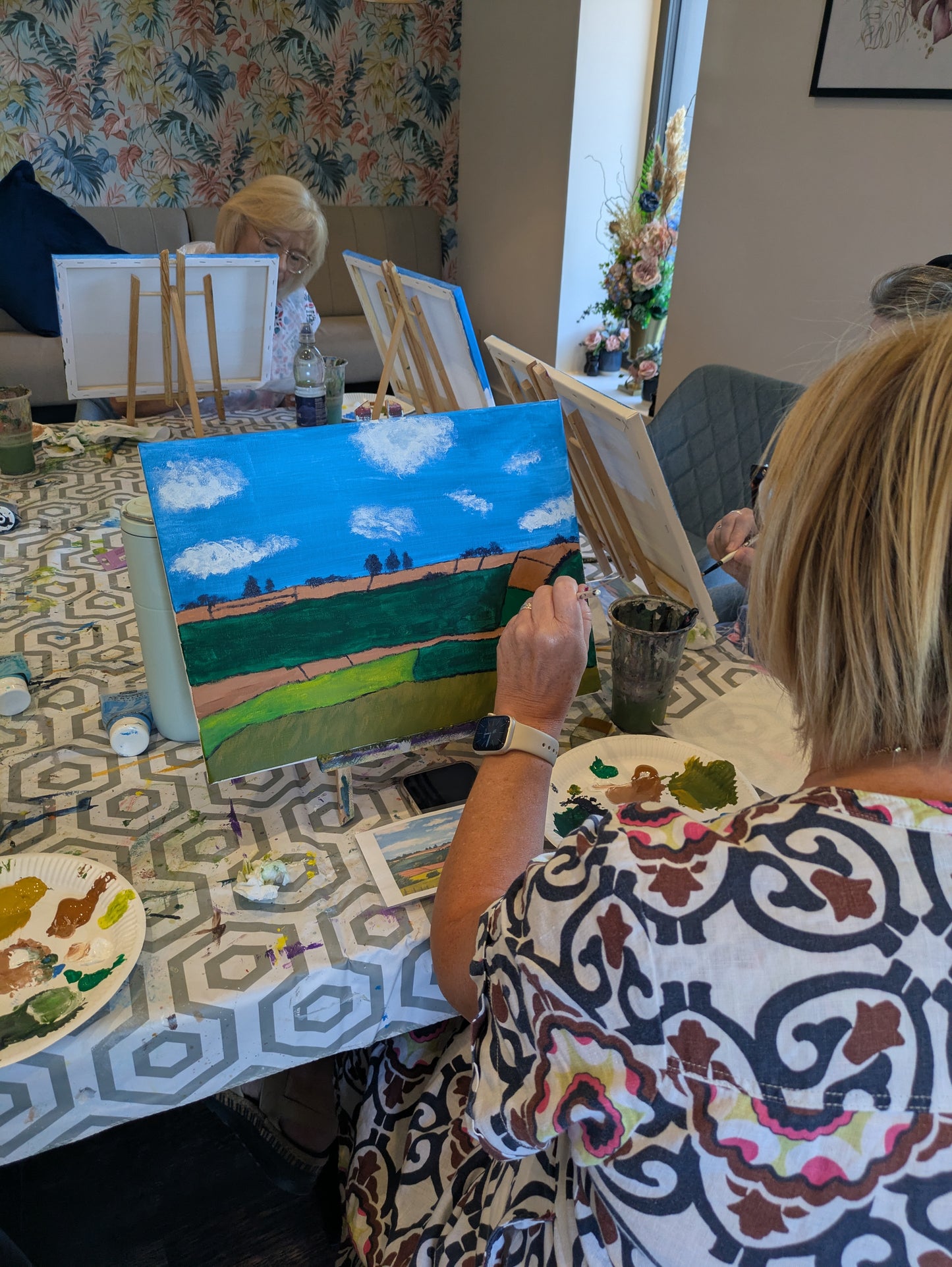 PATCHWORK COUNTRYSIDE - Painting Workshop at Megan's Restaurant, Welwyn Garden City, Hertfordshire - Wednesday 14th OCTOBER 2026, 7.15pm