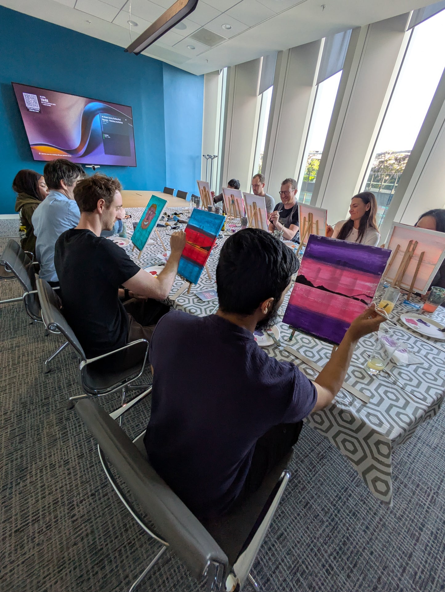 CORPORATE PAINTING WORKSHOP - Team building event!