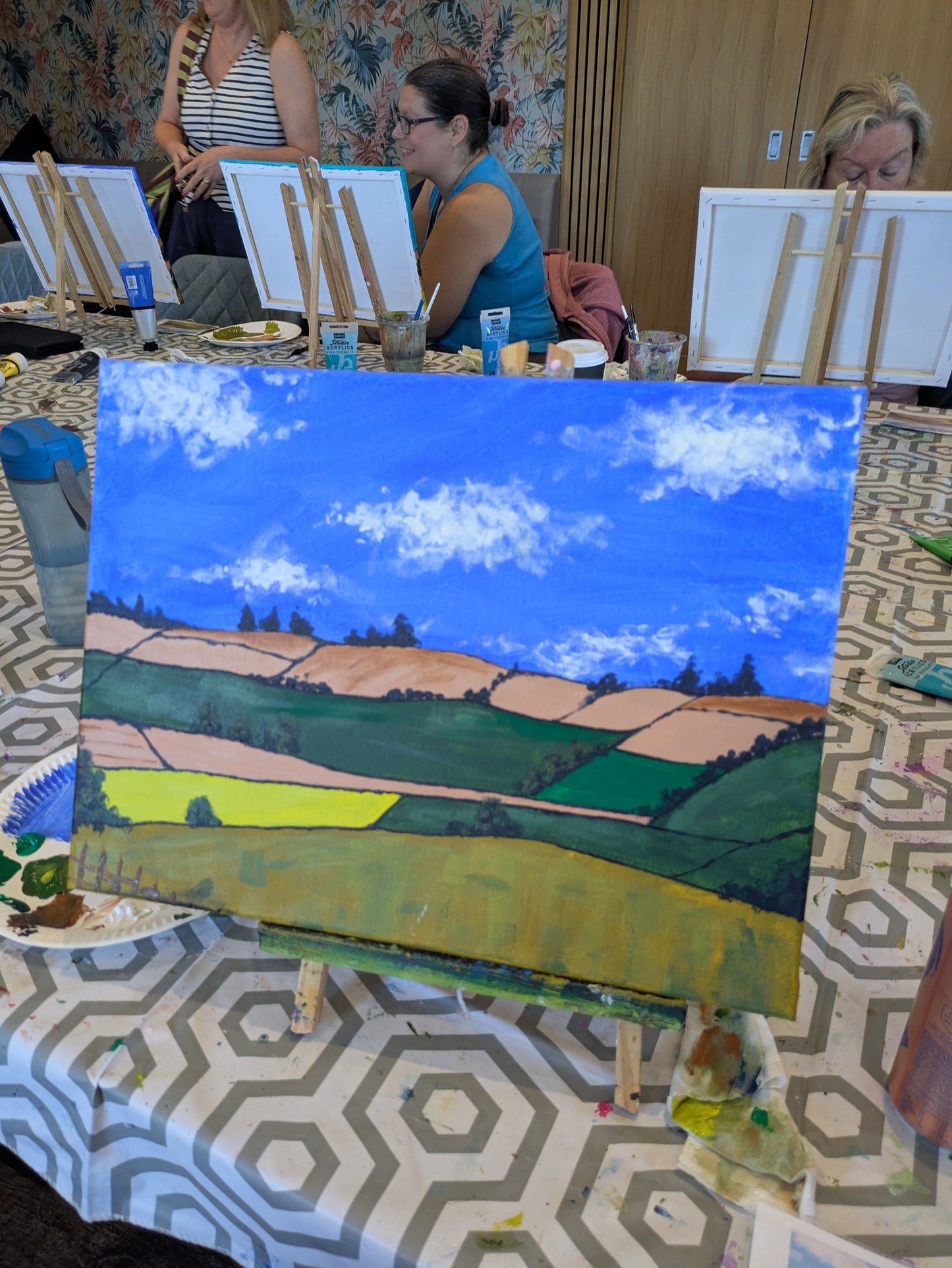 PATCHWORK COUNTRYSIDE - Painting Workshop at Megan's Restaurant, Welwyn Garden City, Hertfordshire - Wednesday 14th OCTOBER 2026, 7.15pm