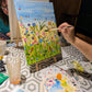 ABSTRACT WILDFLOWERS - Painting Workshop at Odyssey Spa, Knebworth, Hertfordshire - Monday 12th JANUARY 2026, 10am