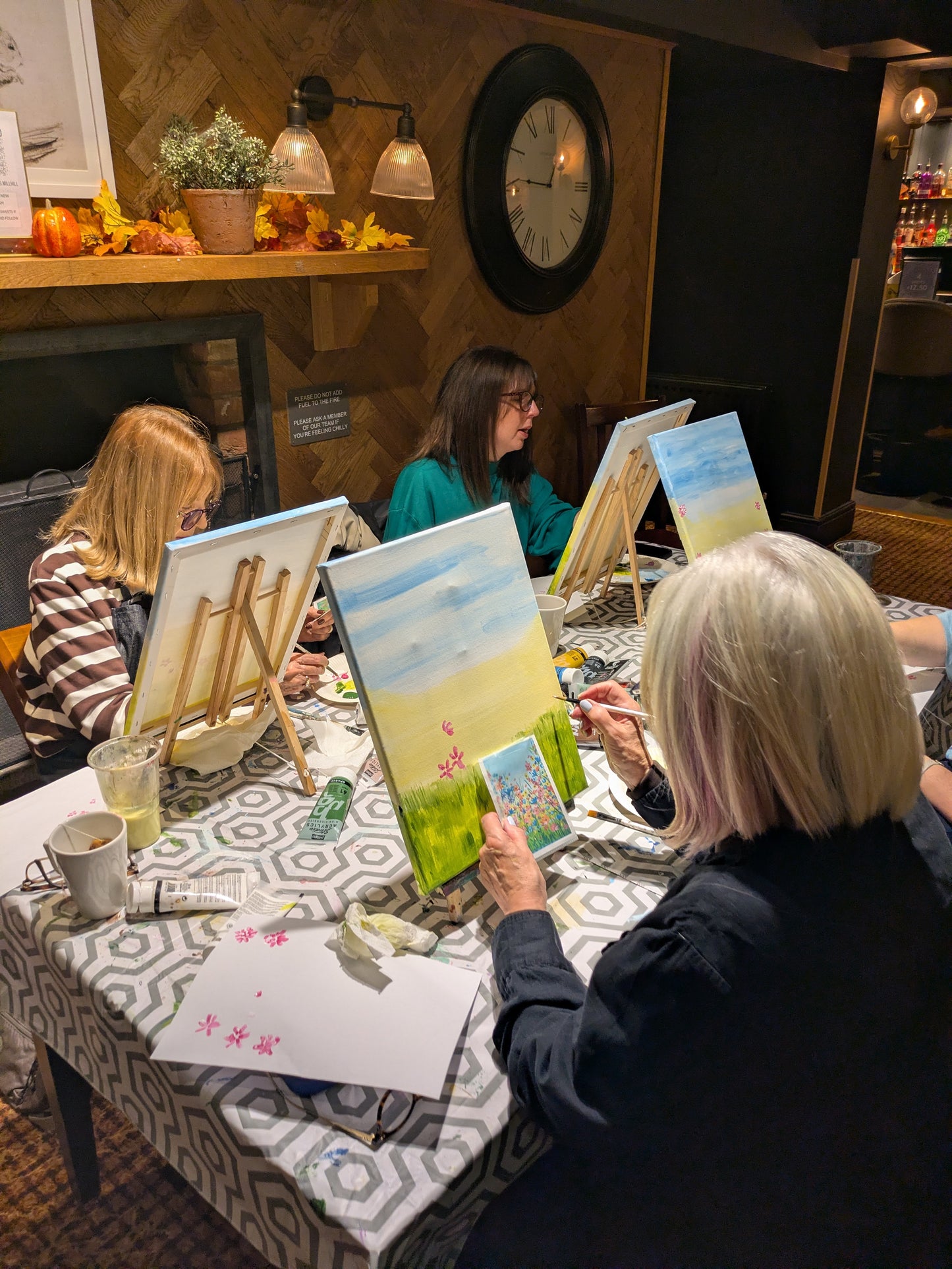 ABSTRACT WILDFLOWERS - Painting Workshop at Odyssey Spa, Knebworth, Hertfordshire - Monday 12th JANUARY 2026, 10am
