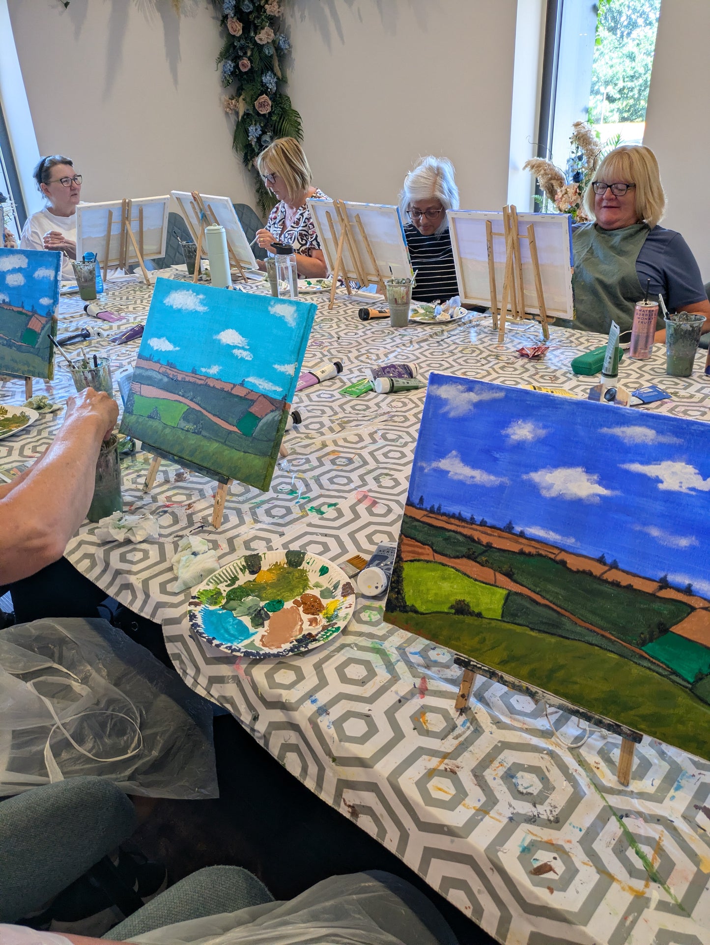 PATCHWORK COUNTRYSIDE - Painting Workshop at Megan's Restaurant, Welwyn Garden City, Hertfordshire - Wednesday 14th OCTOBER 2026, 7.15pm