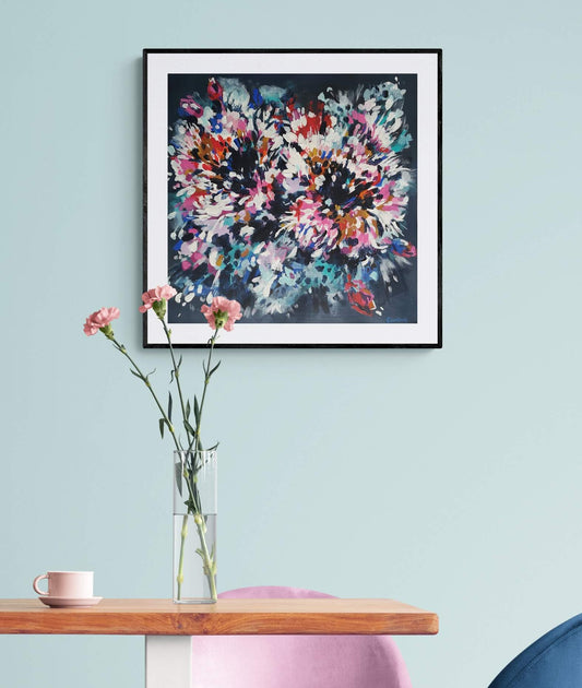 Floral Fireworks (40x40cm)