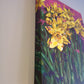 Image showing vibrant canvas painting of daffodil flowers wrapped around the edges of a deep edged cotton canvas by Judy Century artist
