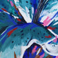 Detail of Modern colourful Lily Painting by Judy Century Art