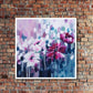 Floral abstract small canvas wall art original painting
